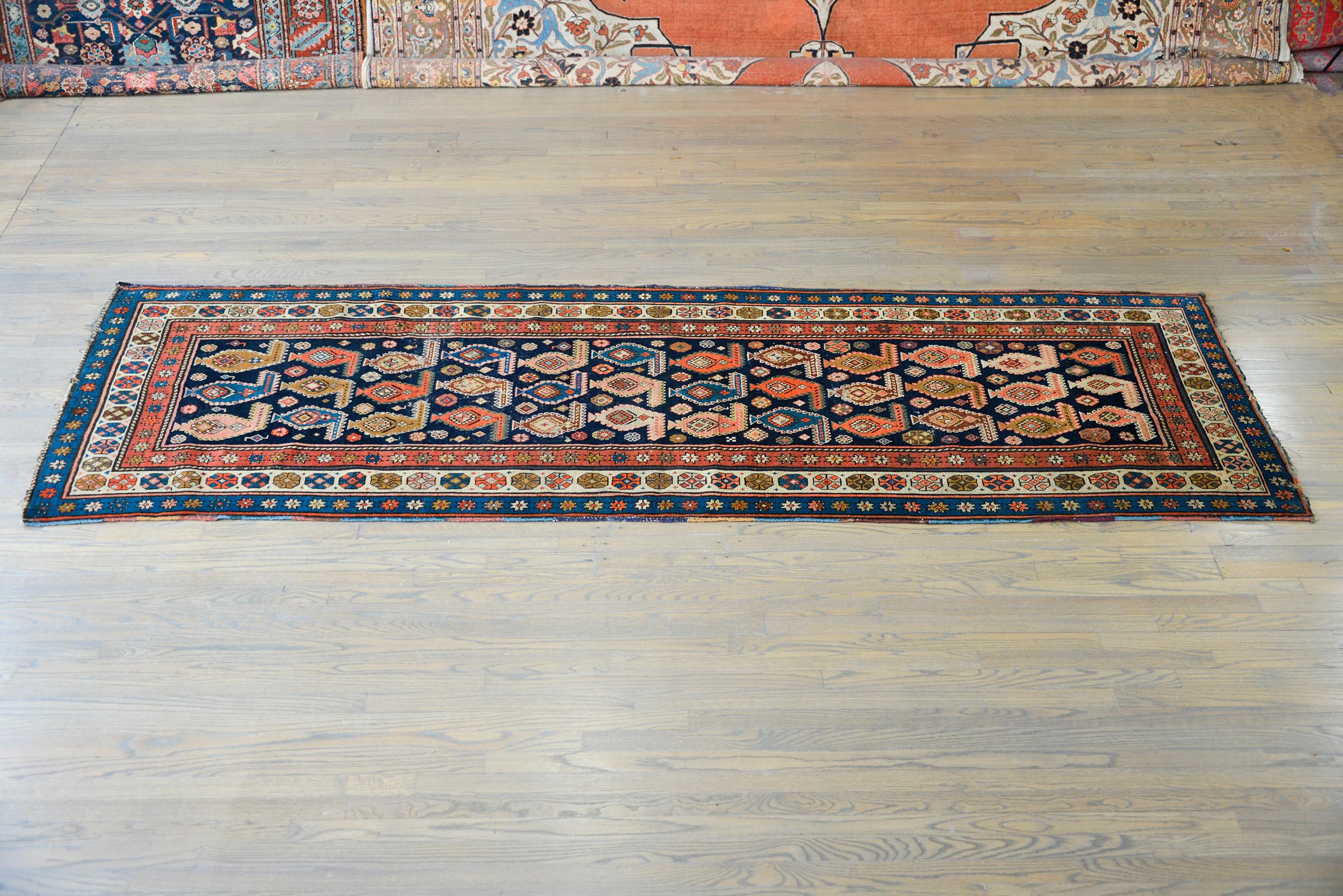 Stunning Early 20th Century Persian Karabagh Runner For Sale 6