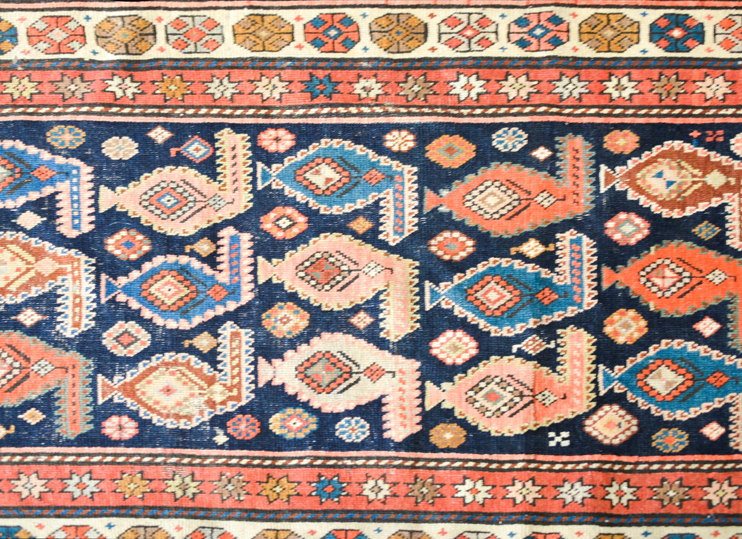 Stunning Early 20th Century Persian Karabagh Runner For Sale 1