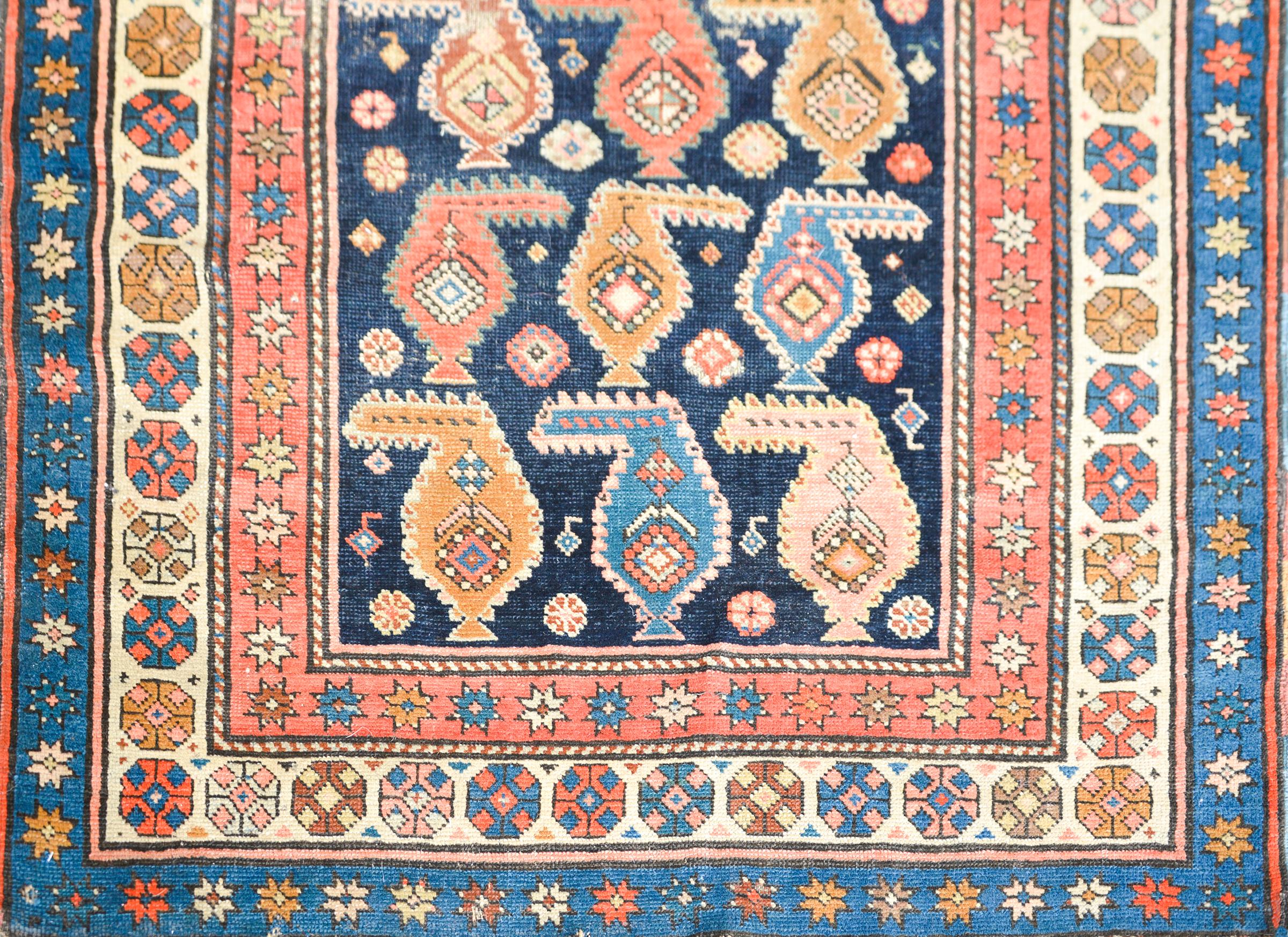Stunning Early 20th Century Persian Karabagh Runner For Sale 2