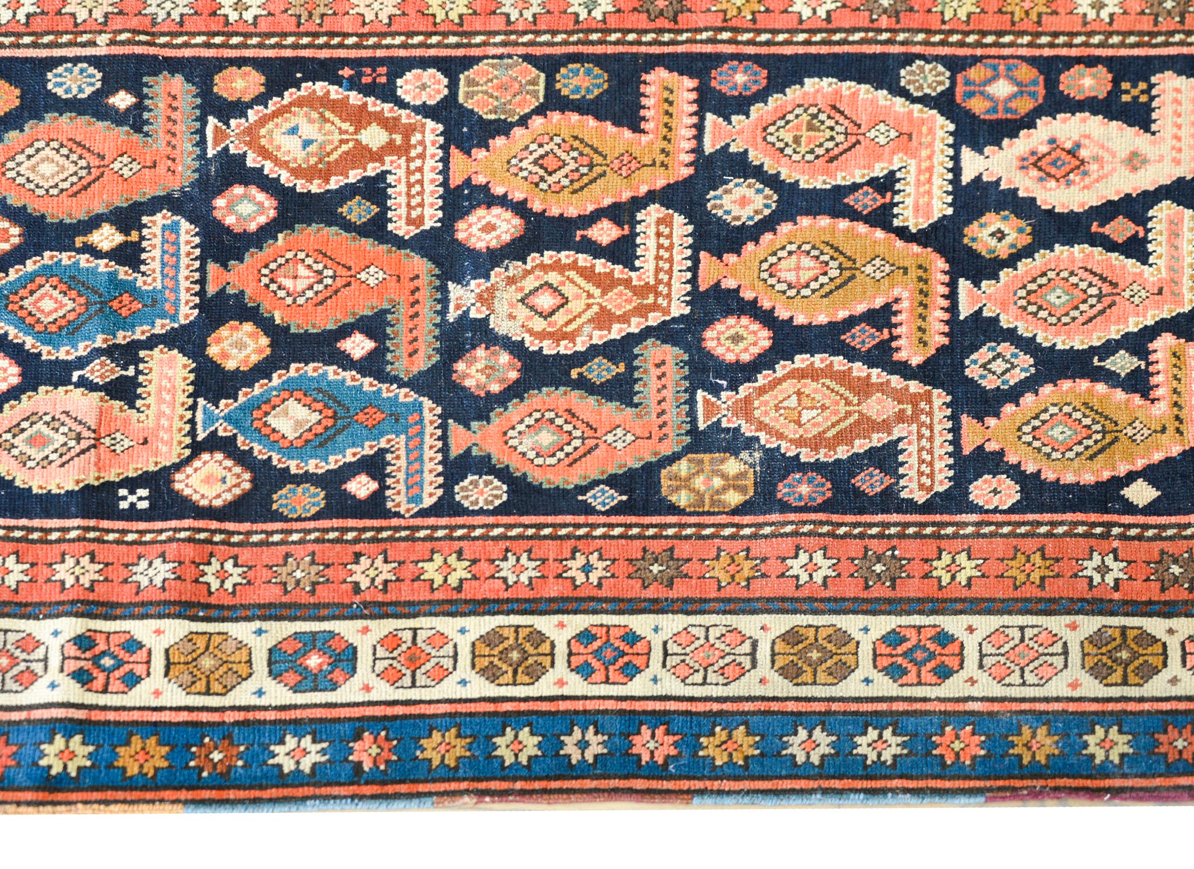 Stunning Early 20th Century Persian Karabagh Runner For Sale 3