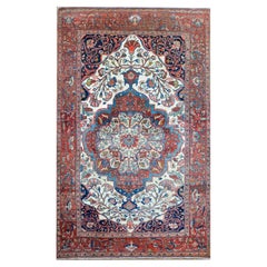 Superbe tapis Sarouk Farahan du début du XXe siècle