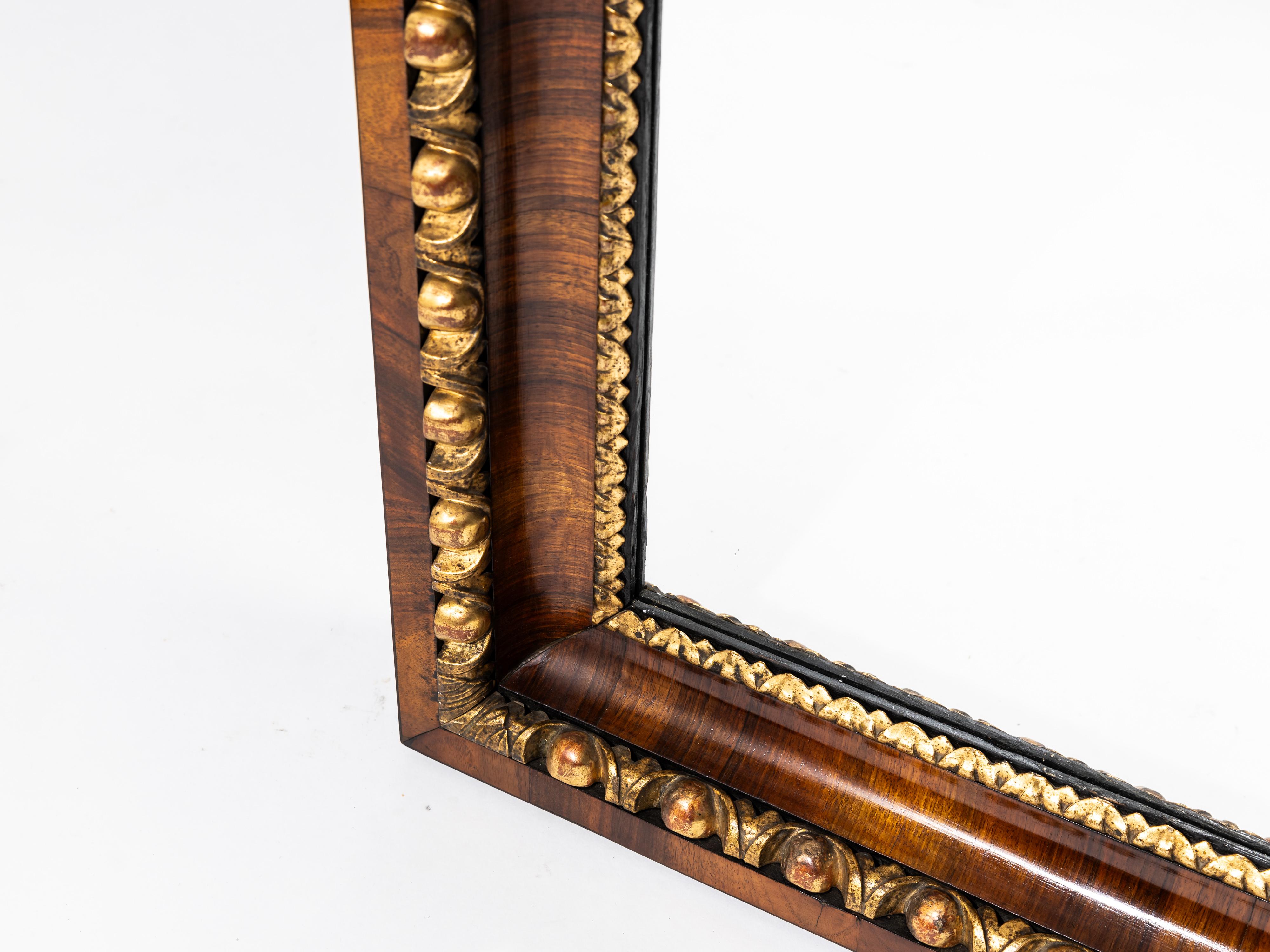 Impresionante espejo de pared antiguo, Biedermeier original, 1820, Austria principios del siglo XIX en venta