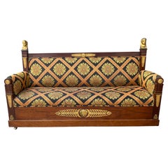 Stunning Egyptian Revival Sofa/sette. Bronze Mounts,,