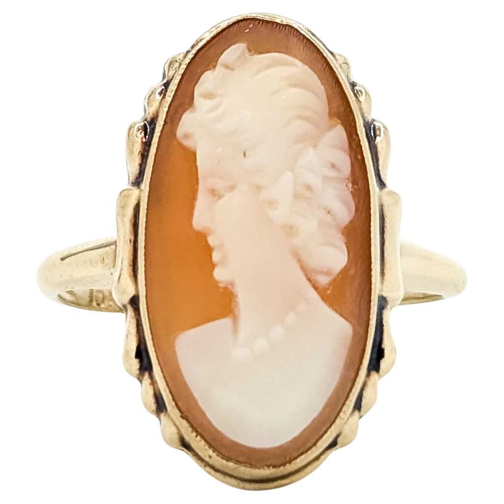 Stunning Emerald and Diamond Encrusted 10k Yellow Gold Ring