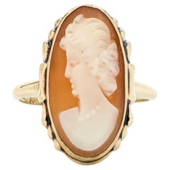Stunning Emerald and Diamond Encrusted 10k Yellow Gold Ring
