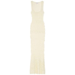 Robe de mariée Emilio Pucci Peter Dundas en maille crochet cloutée, taille 42, non portée