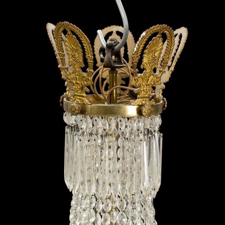 Scandinavo Stupendo lampadario impero del XIX secolo in vendita