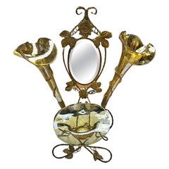 Stunning end 19th Century Italian Murano Glass Flower Holder Art Deco