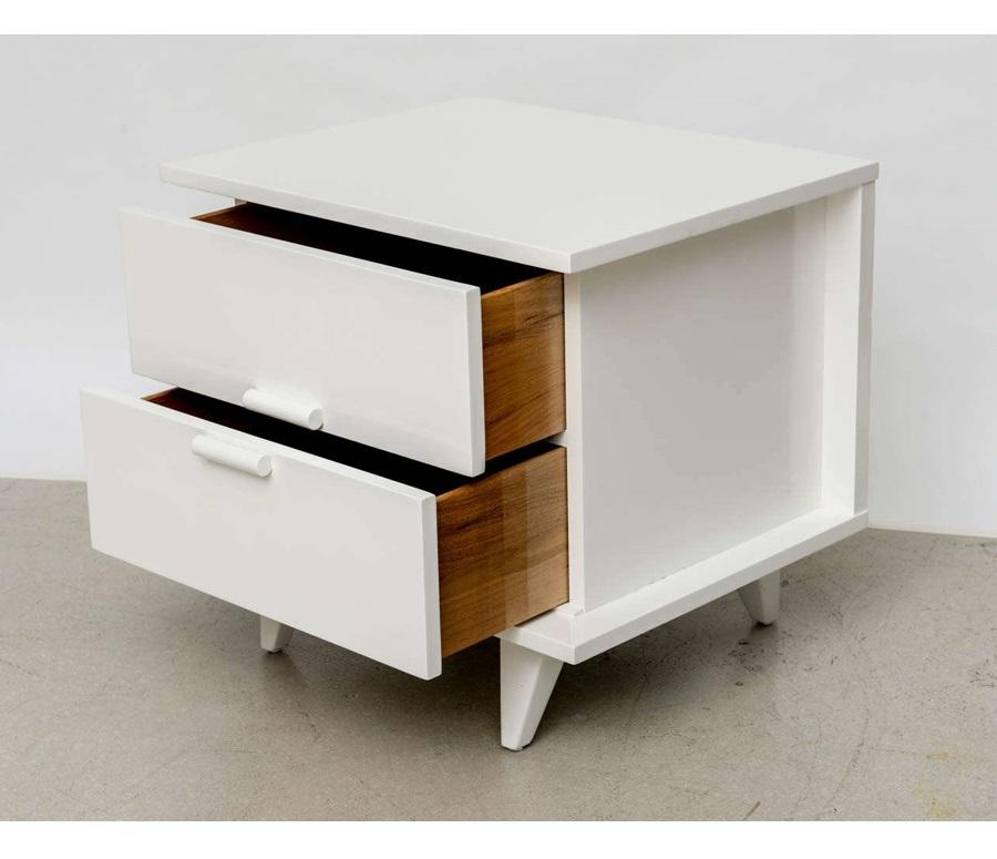 Lacquered Stunning End Tables or Night Stands by American of Martinsville For Sale