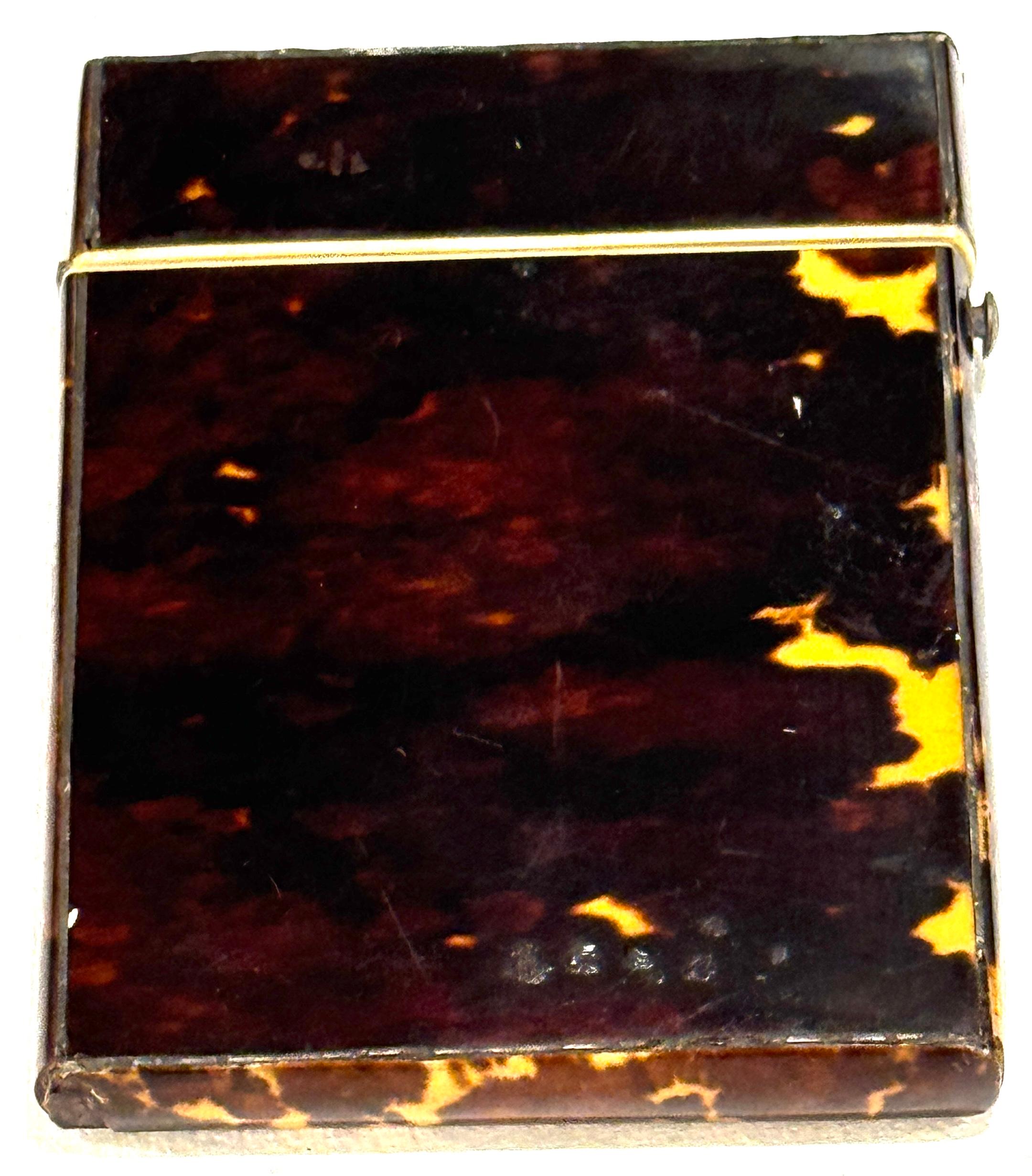 Stunning English Regency Sterling Silver & Tortoiseshell Card Case, Circa 1815 For Sale 9