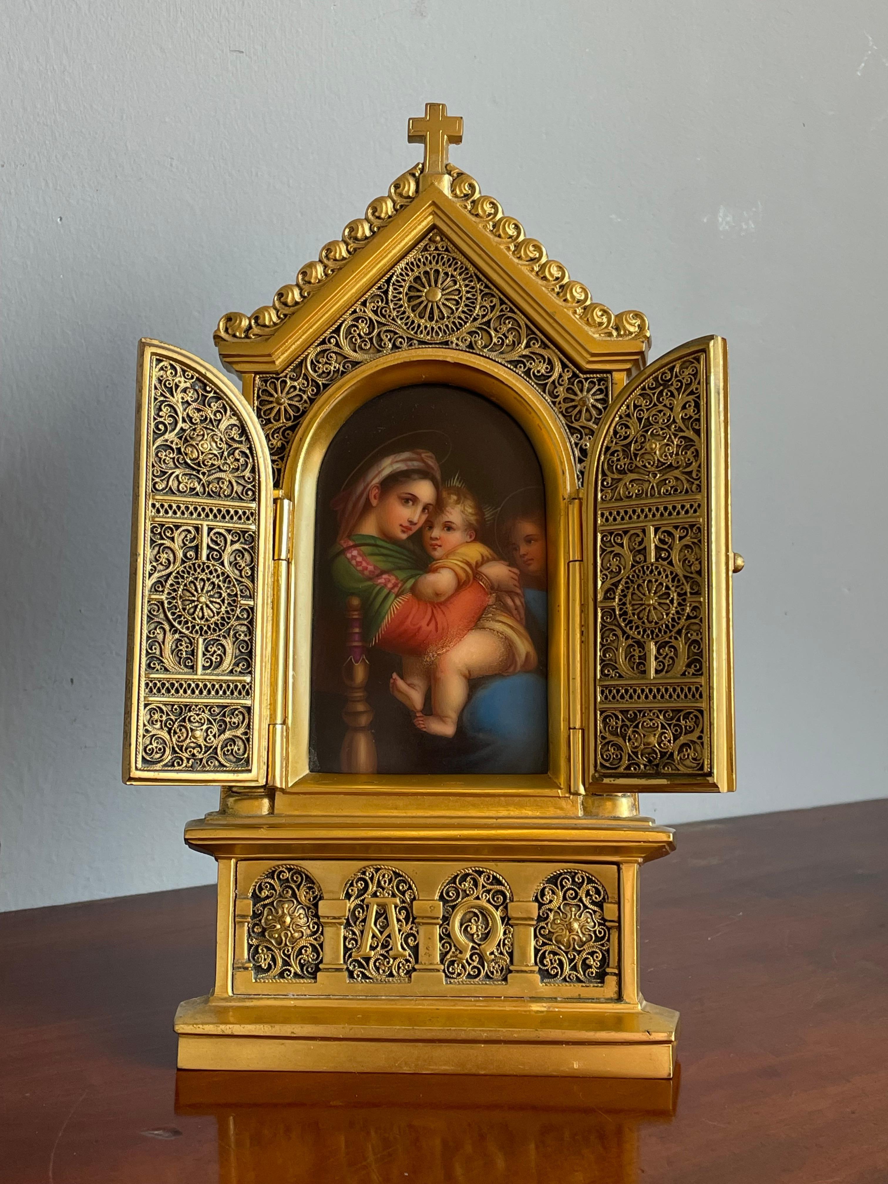 Museum quality and marked Erhard & Sons work of religious art.

In almost all countries on the globe there are -for good reasons- collectors of antiques that were handcrafted by German makers Erhard & Sohne. The finesse of the workmanship, the