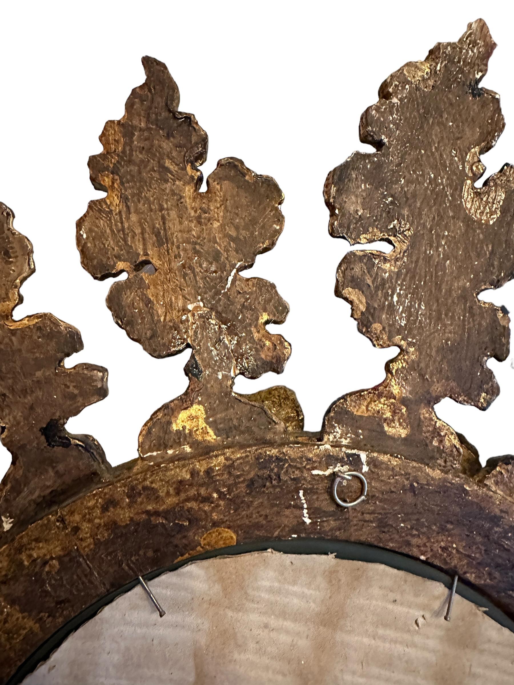 Stunning Exceptional Starburst Sunburst Gilded Wood Convex Mirror, Germany 1900s For Sale 4