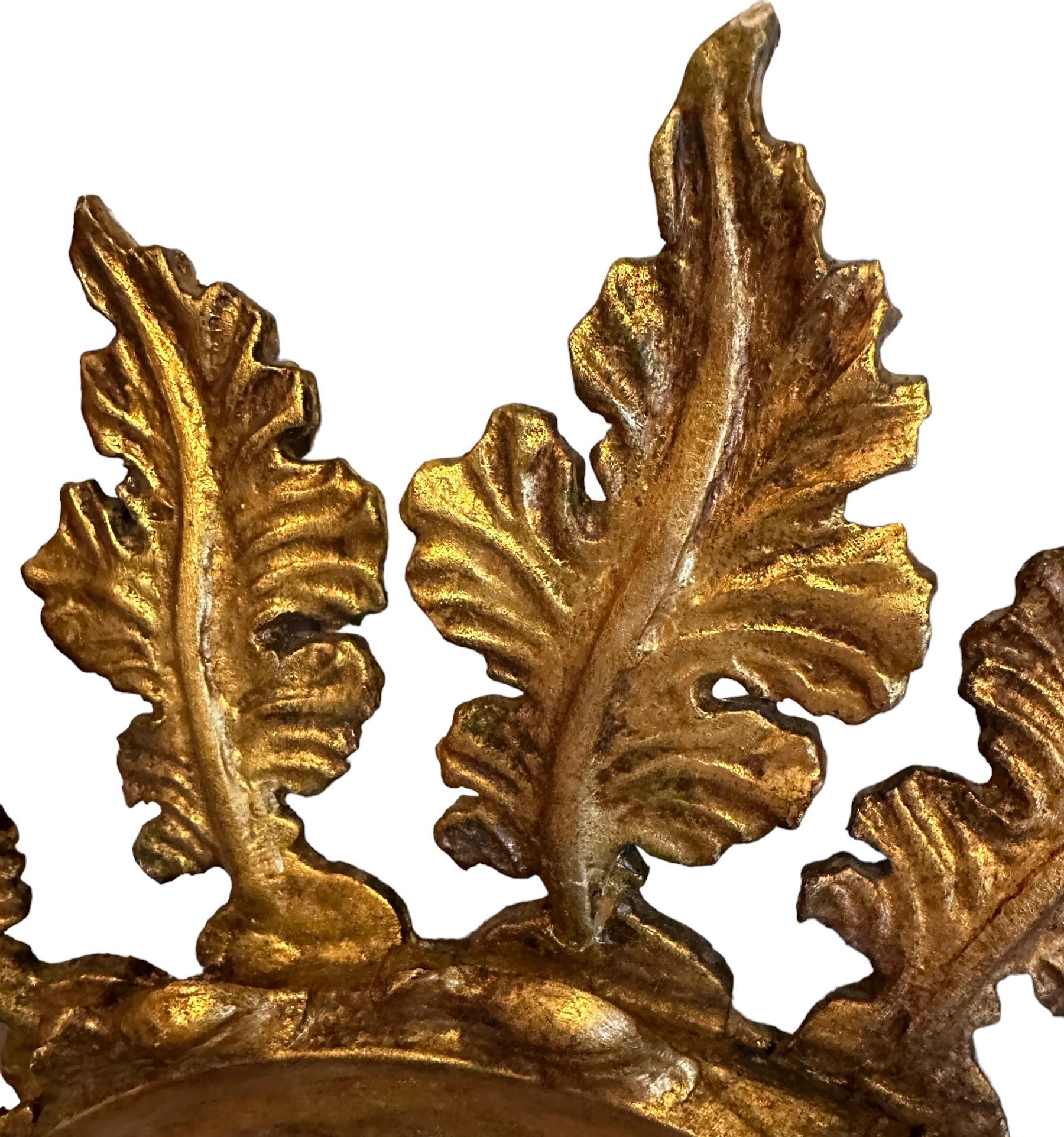 Stunning Exceptional Starburst Sunburst Gilded Wood Convex Mirror, Germany 1900s For Sale 6