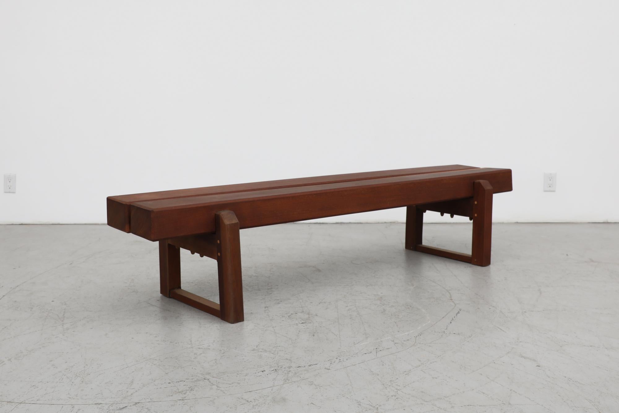 Oak Stunning Extra Large Brutalist Benches