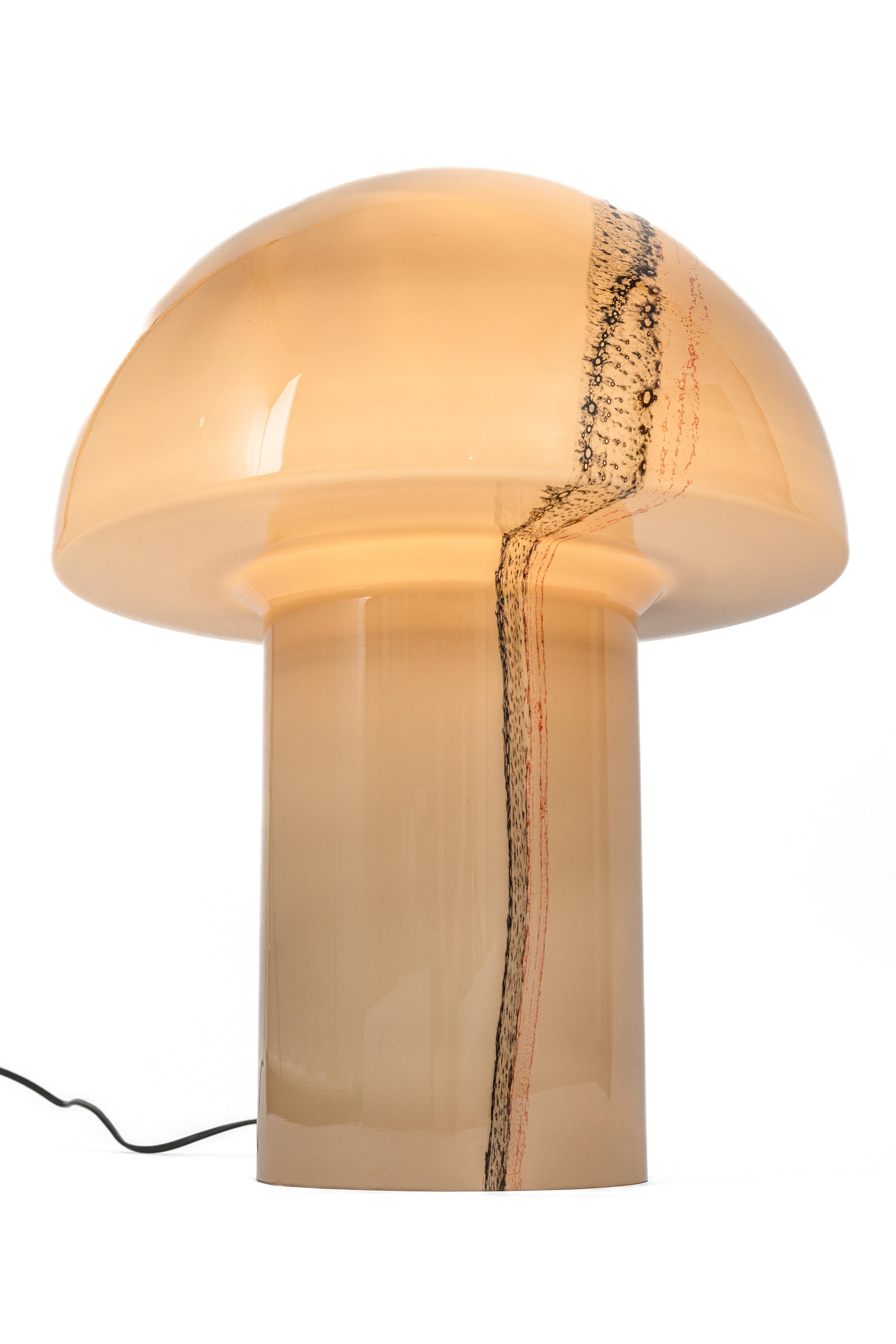 Late 20th Century Stunning Extra Large Glass Table Lamps by Peil & Putzler, Germany, 1970s For Sale