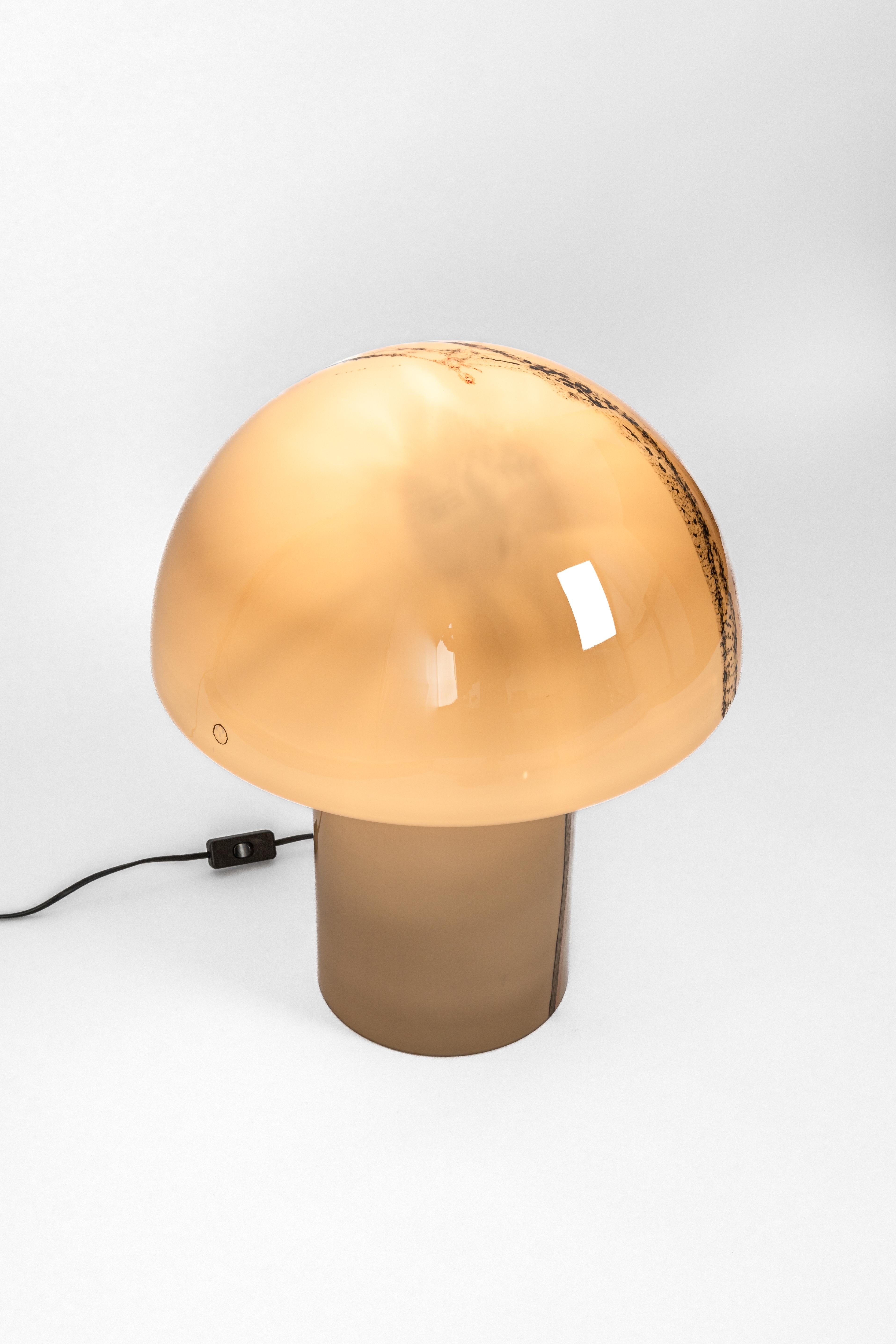 Opal Stunning Extra Large Glass Table Lamps by Peil & Putzler, Germany, 1970s For Sale
