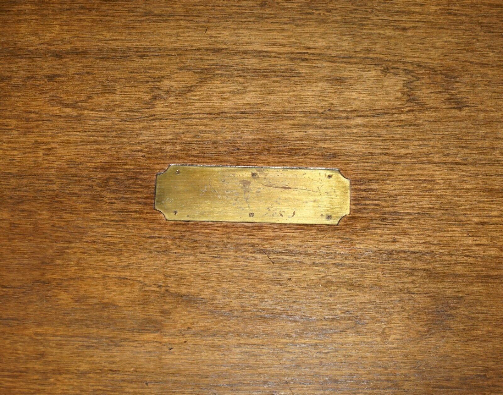 Stunning Extra Large Harrods Kennedy Military Campaign Coffee Table Hardwood For Sale 3