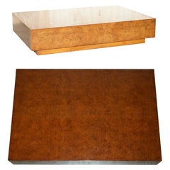 STUNNING EXTRA LARGE RALPH LAUREN BURR ELM COFFEE COCKTAIL TABLE LOVELY PATiNA