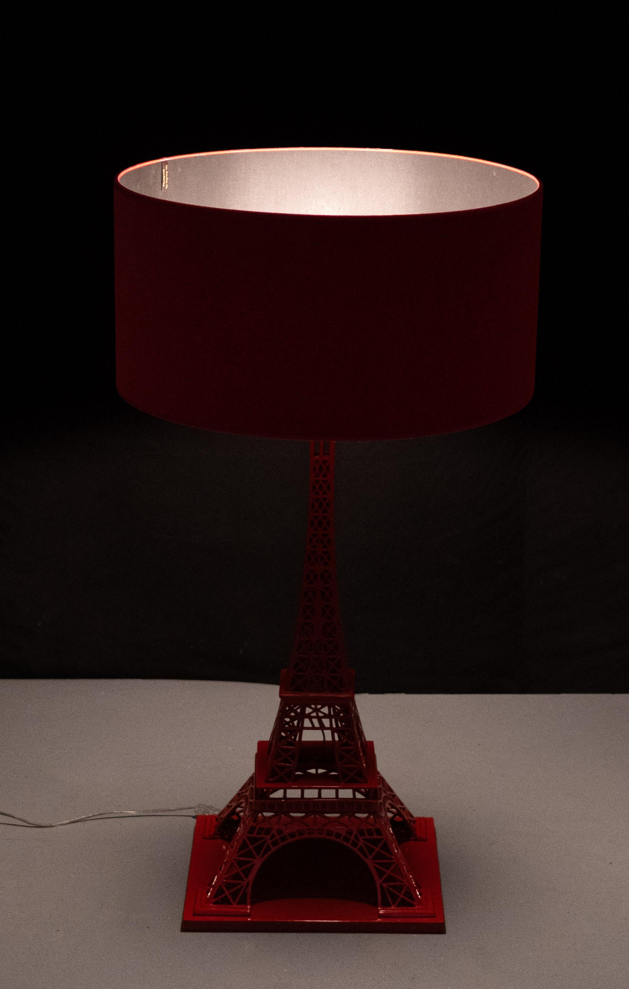 Stunning Extra Large Red Eiffel tower lamp  by EICHHOLTZ For Sale 7