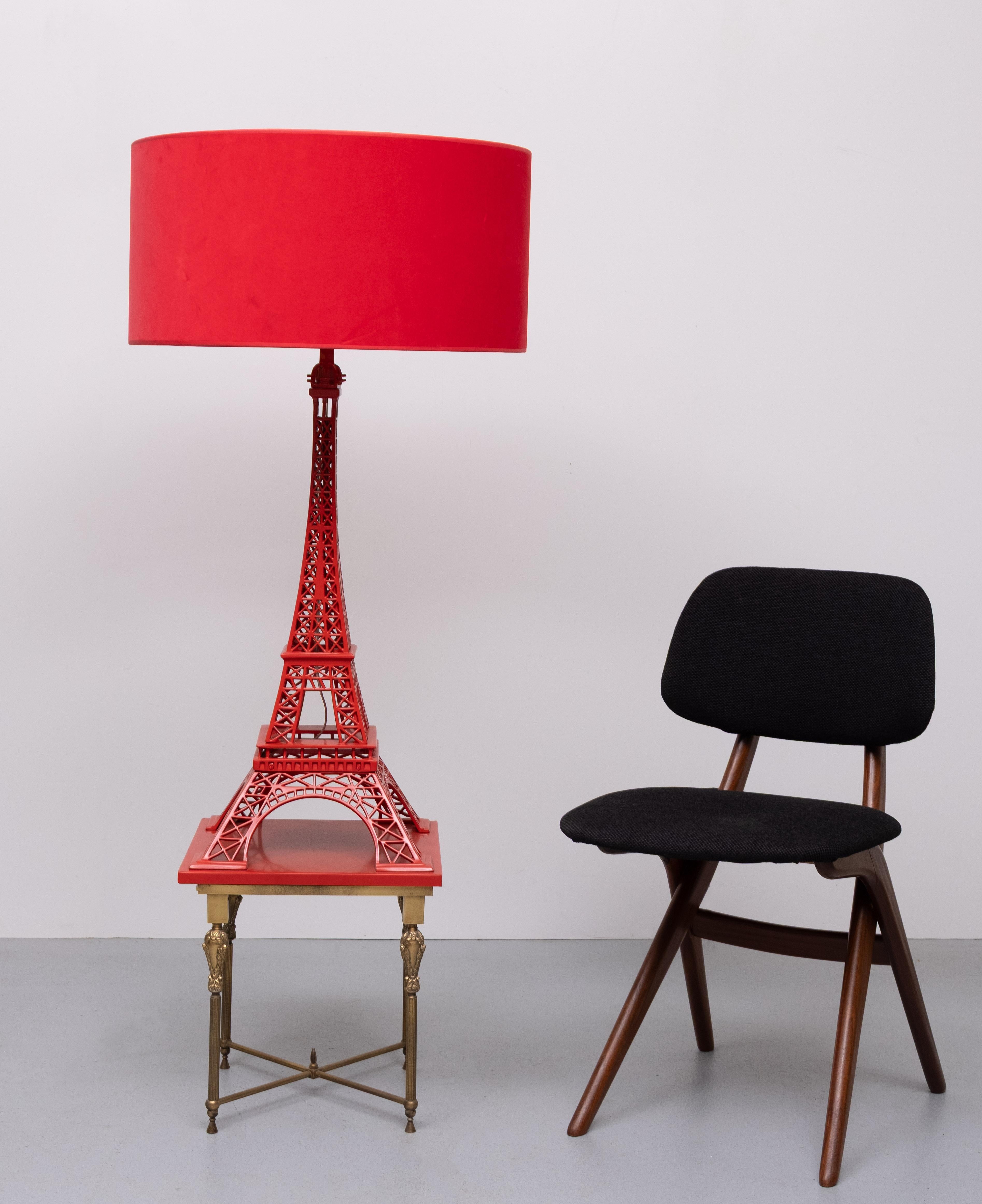 Stunning Extra Large Red Eiffel tower lamp  by EICHHOLTZ For Sale 8