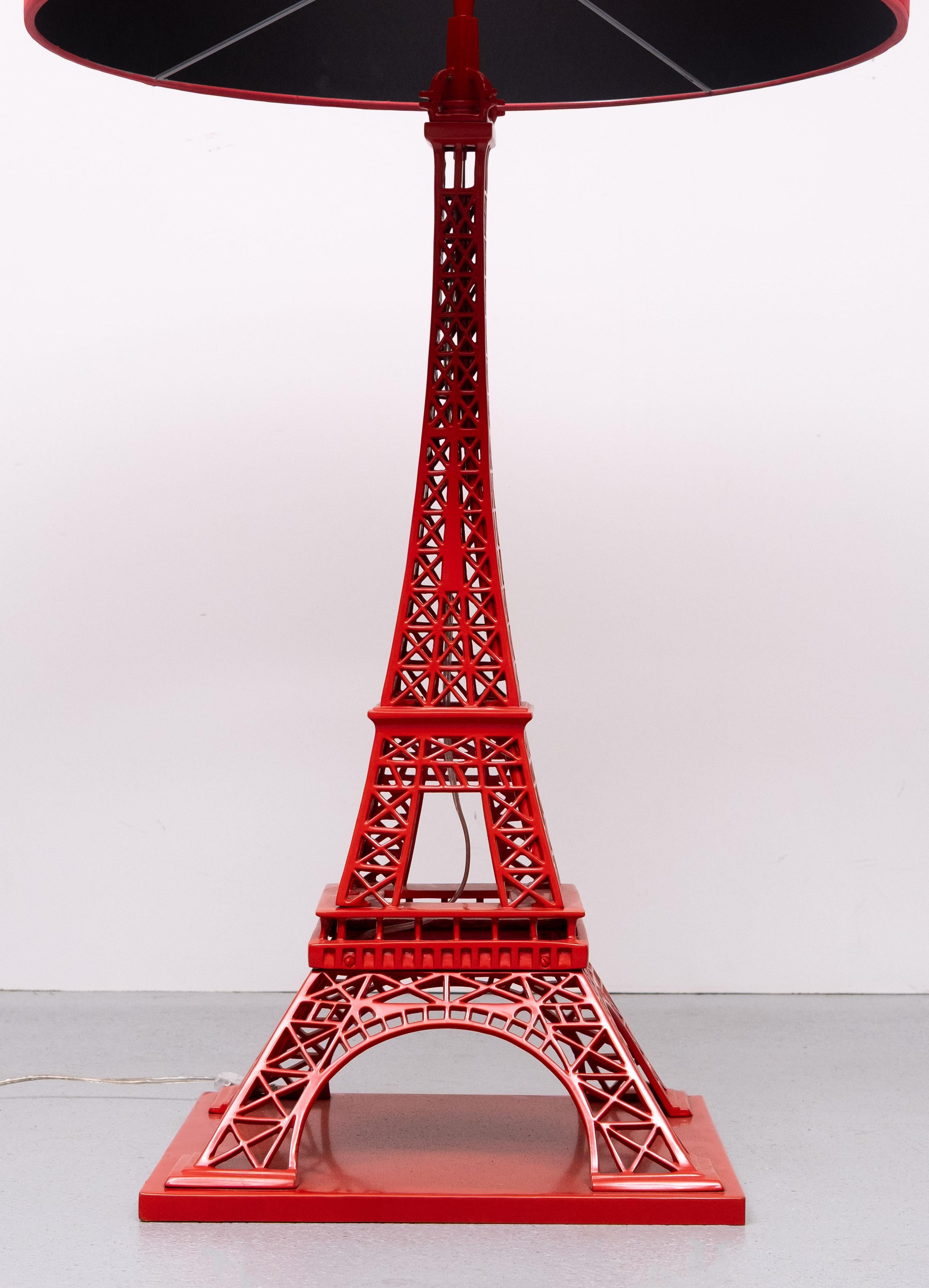 Dutch Stunning Extra Large Red Eiffel tower lamp  by EICHHOLTZ For Sale