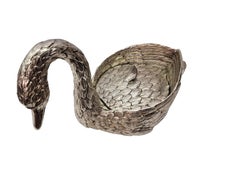 Splendido secchiello per ghiaccio da bar, Swan, Mauro Manetti, anni '60/'70, Italia