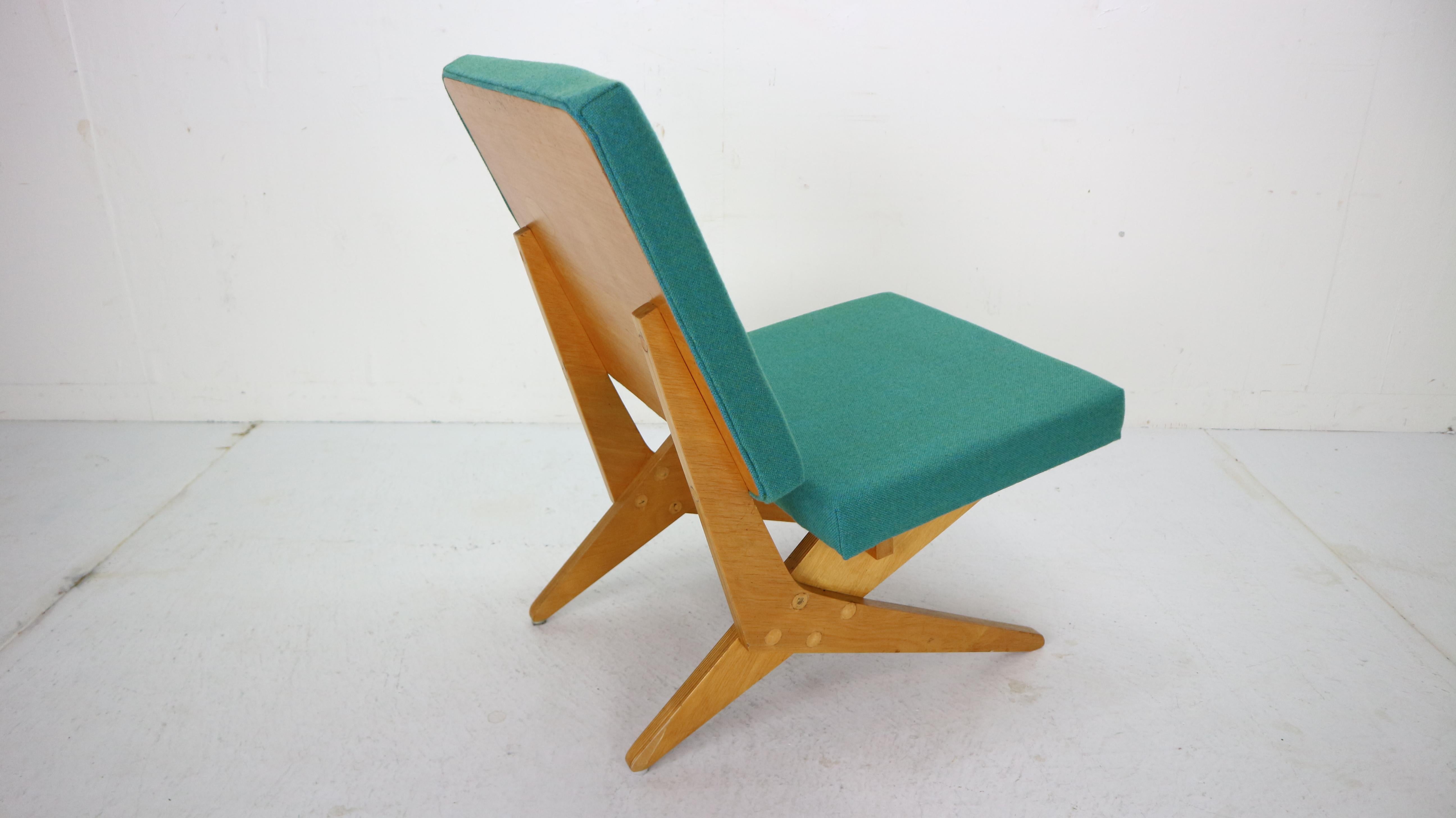 Stunning FB18 Scissor Chair by Jan Van Grunsven for UMS Pastoe, 1955 1