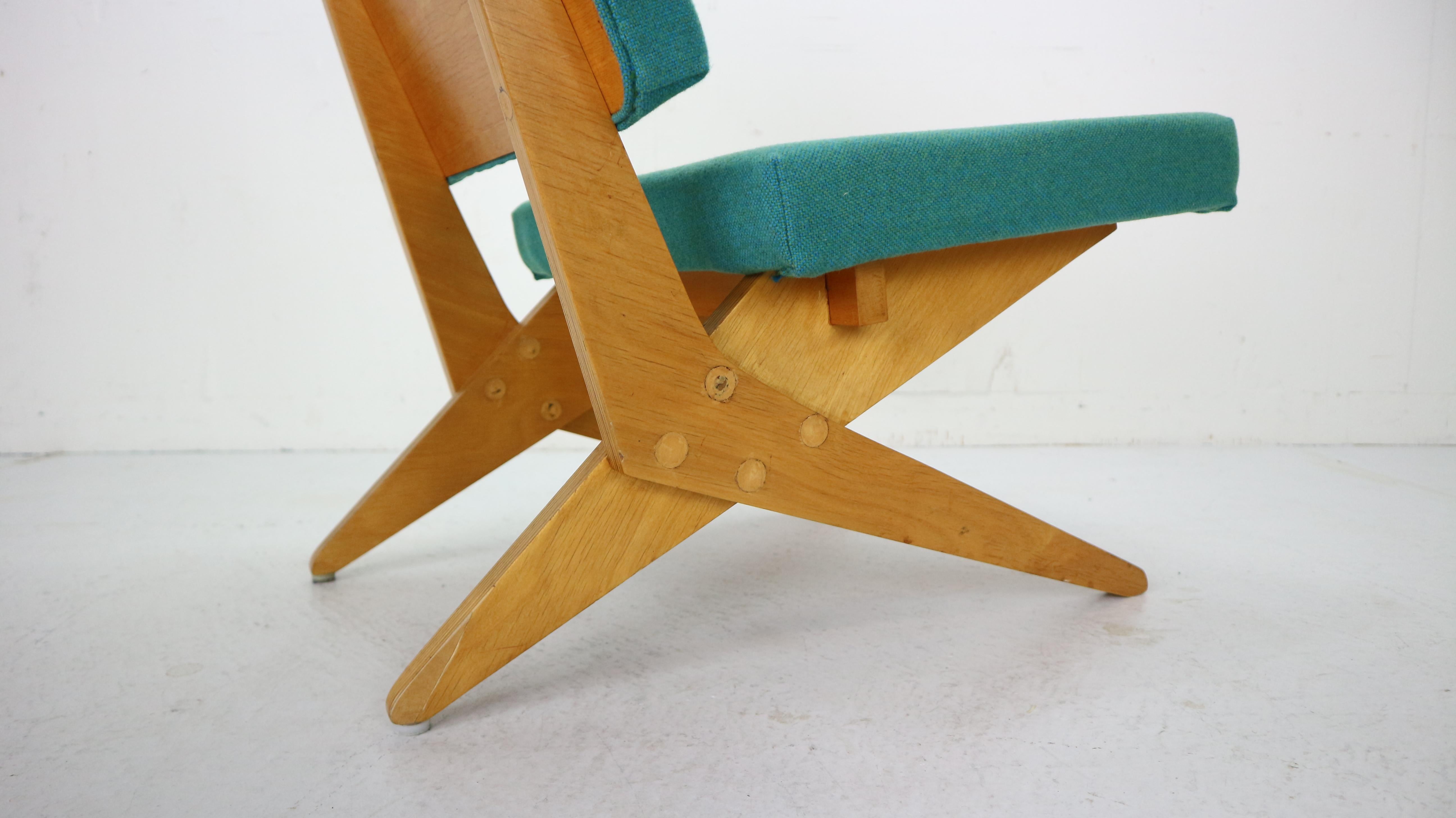 Stunning FB18 Scissor Chair by Jan Van Grunsven for UMS Pastoe, 1955 2