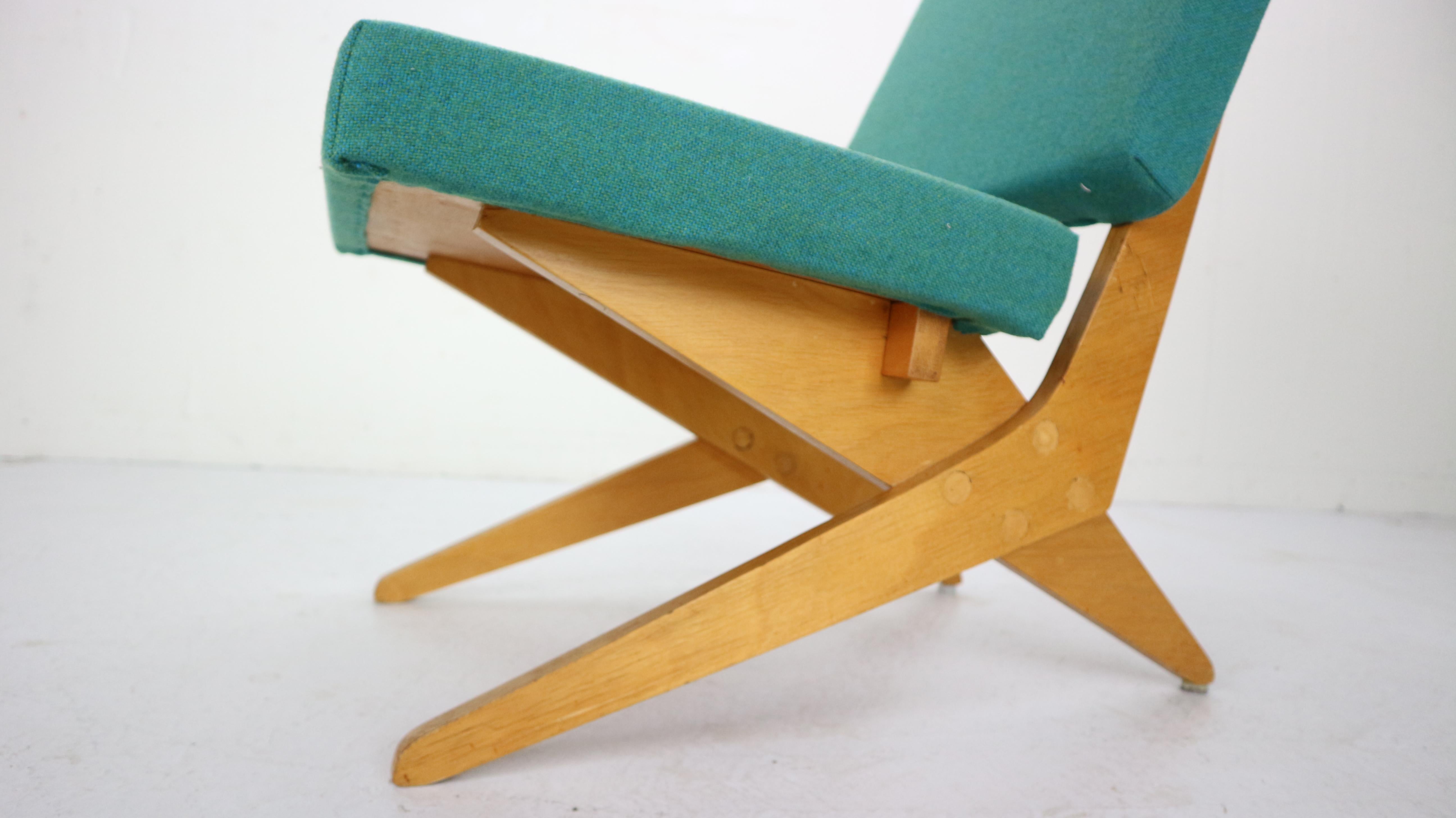 Stunning FB18 Scissor Chair by Jan Van Grunsven for UMS Pastoe, 1955 5