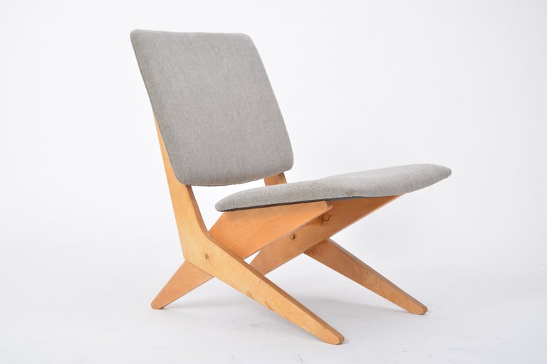 Dutch Mid-Century Modern FB18 Scissor Chair by Jan Van Grunsven for UMS Pastoe In Good Condition For Sale In Berlin, DE