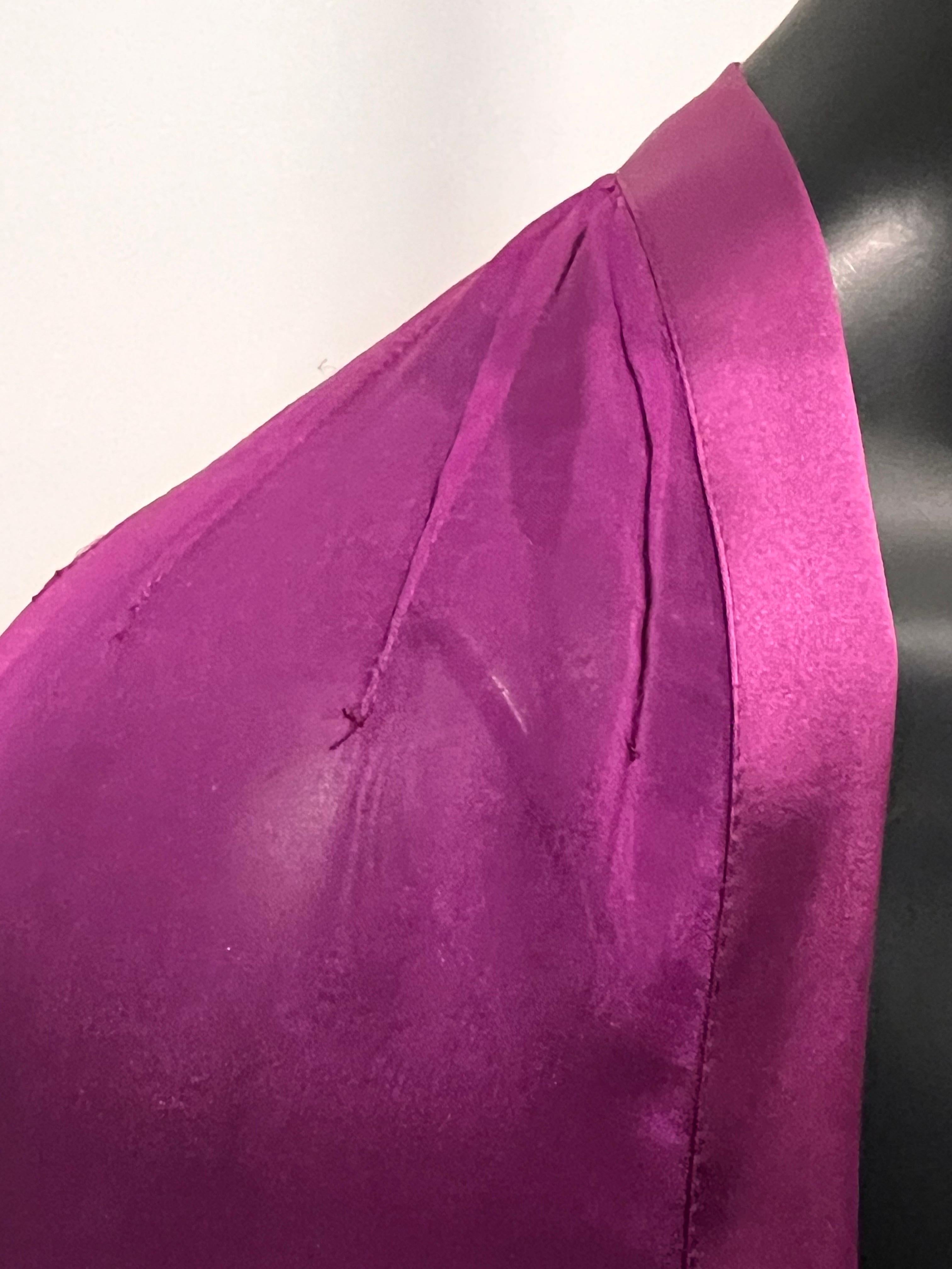 Robe en soie magenta Tom Ford pour GUCCI, collection finale A/H look n° 27 en vente 5