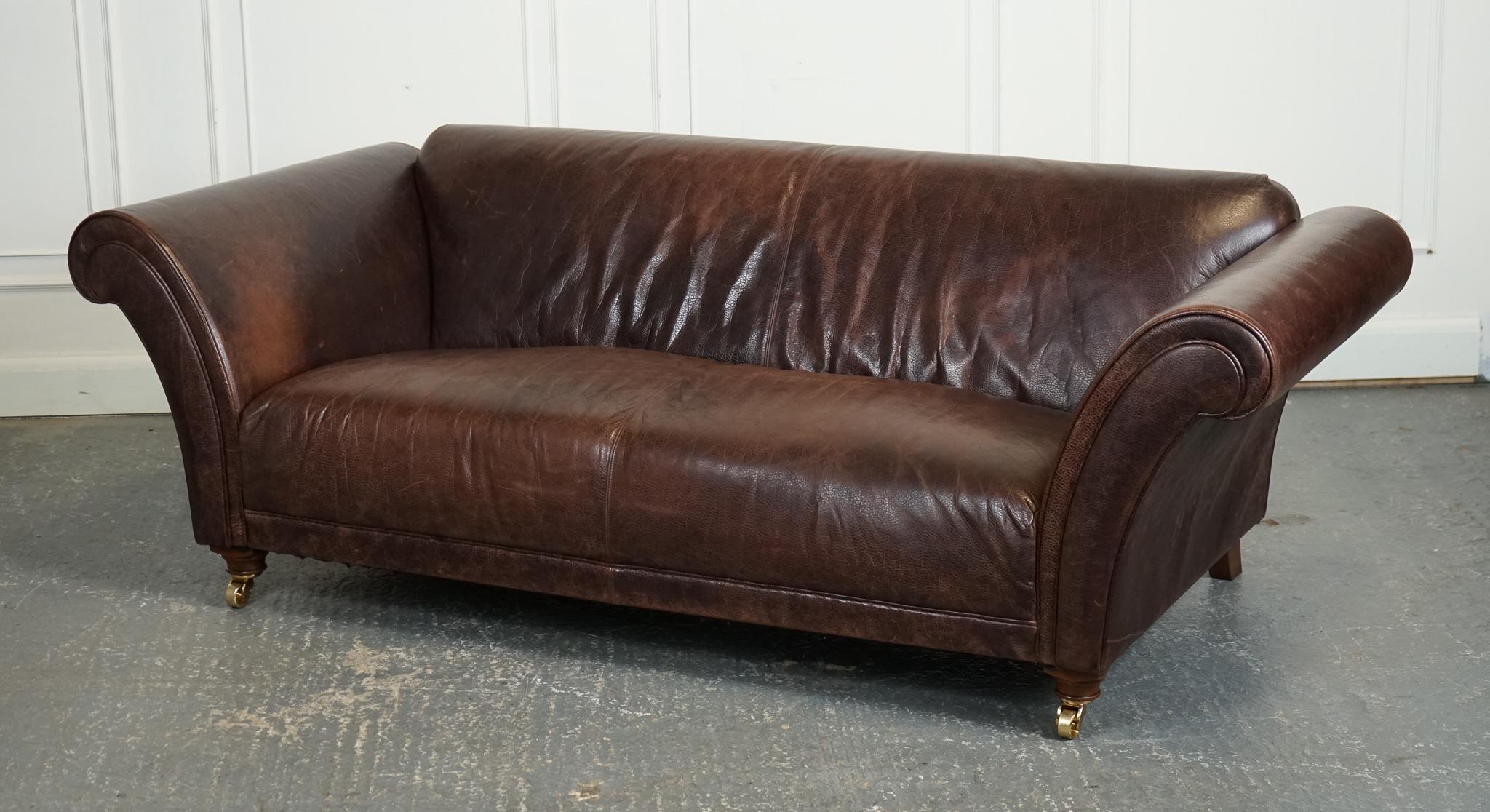 

We are delighted to offer for sale this Lovely Fishpools Brown Heritage Leather Sofa.

This beautiful Fishpools Heritage sofa is a must-have for any home decor enthusiast. The rich brown leather upholstery adds a touch of luxury to any living