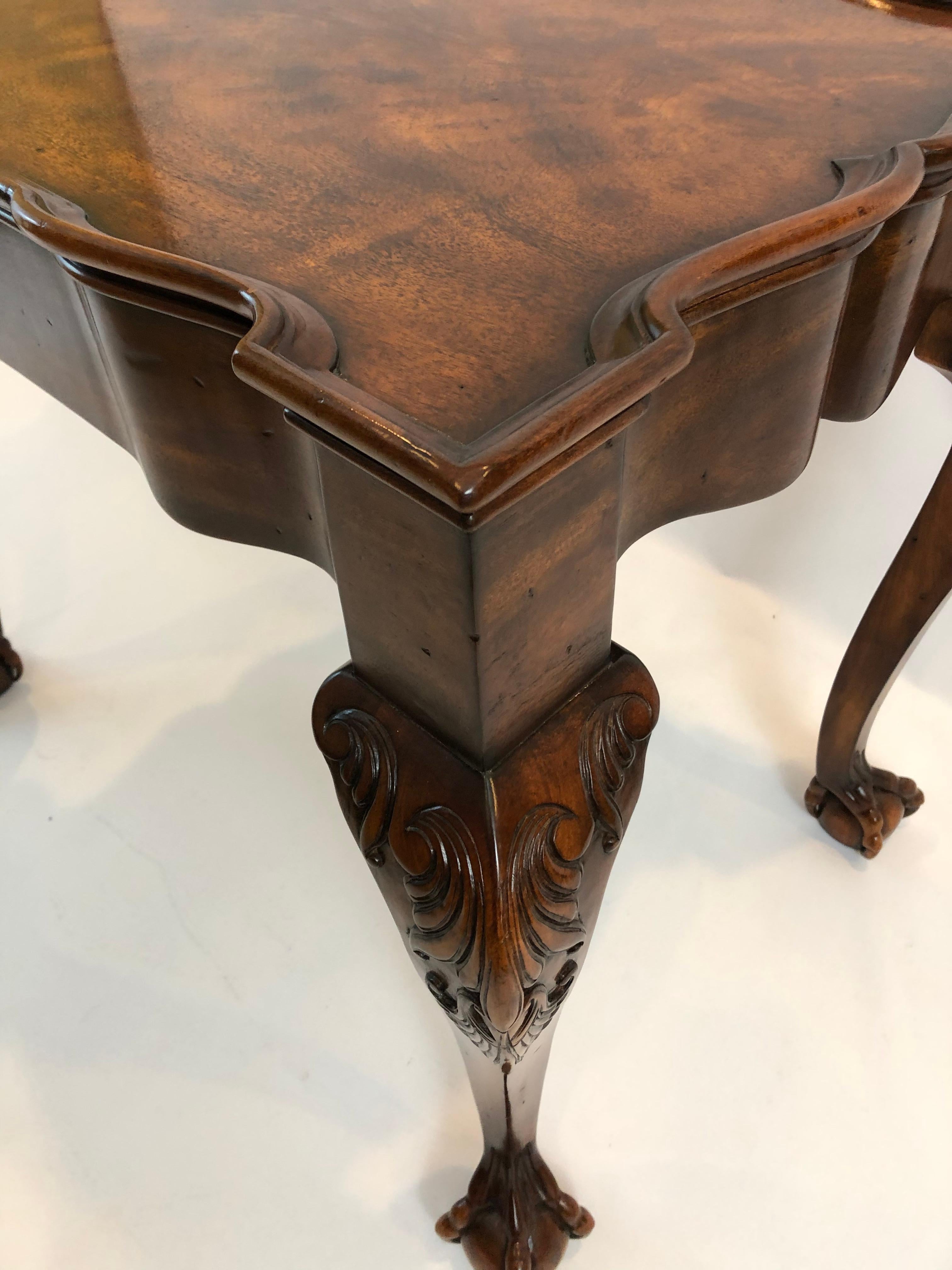 table with feet