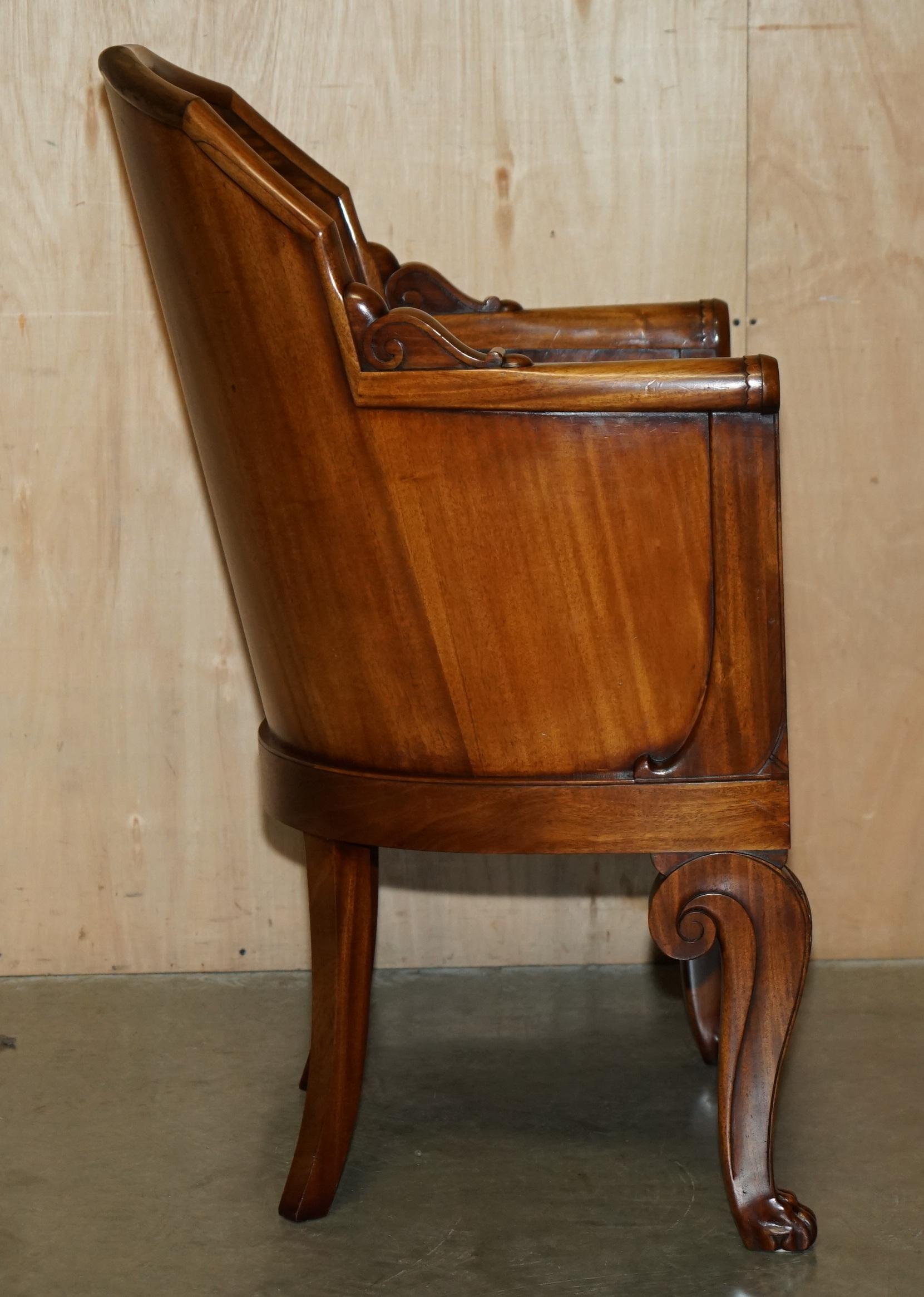 STUNNiNG FLAMED HARDWOOD GRÜNE LEDER LORD MARCH GOODWOOD HOUSE ARMCHAIR im Angebot 12