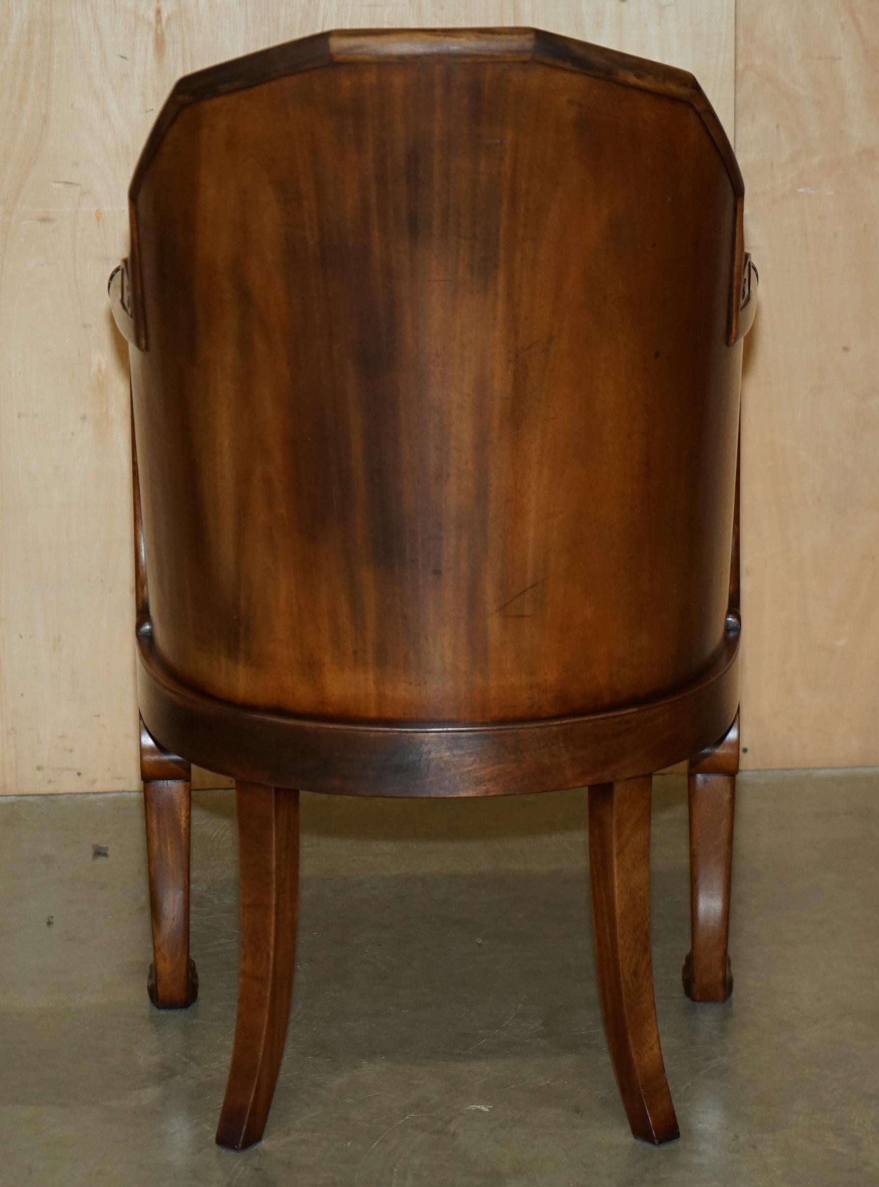 STUNNiNG FLAMED HARDWOOD GRÜNE LEDER LORD MARCH GOODWOOD HOUSE ARMCHAIR im Angebot 13