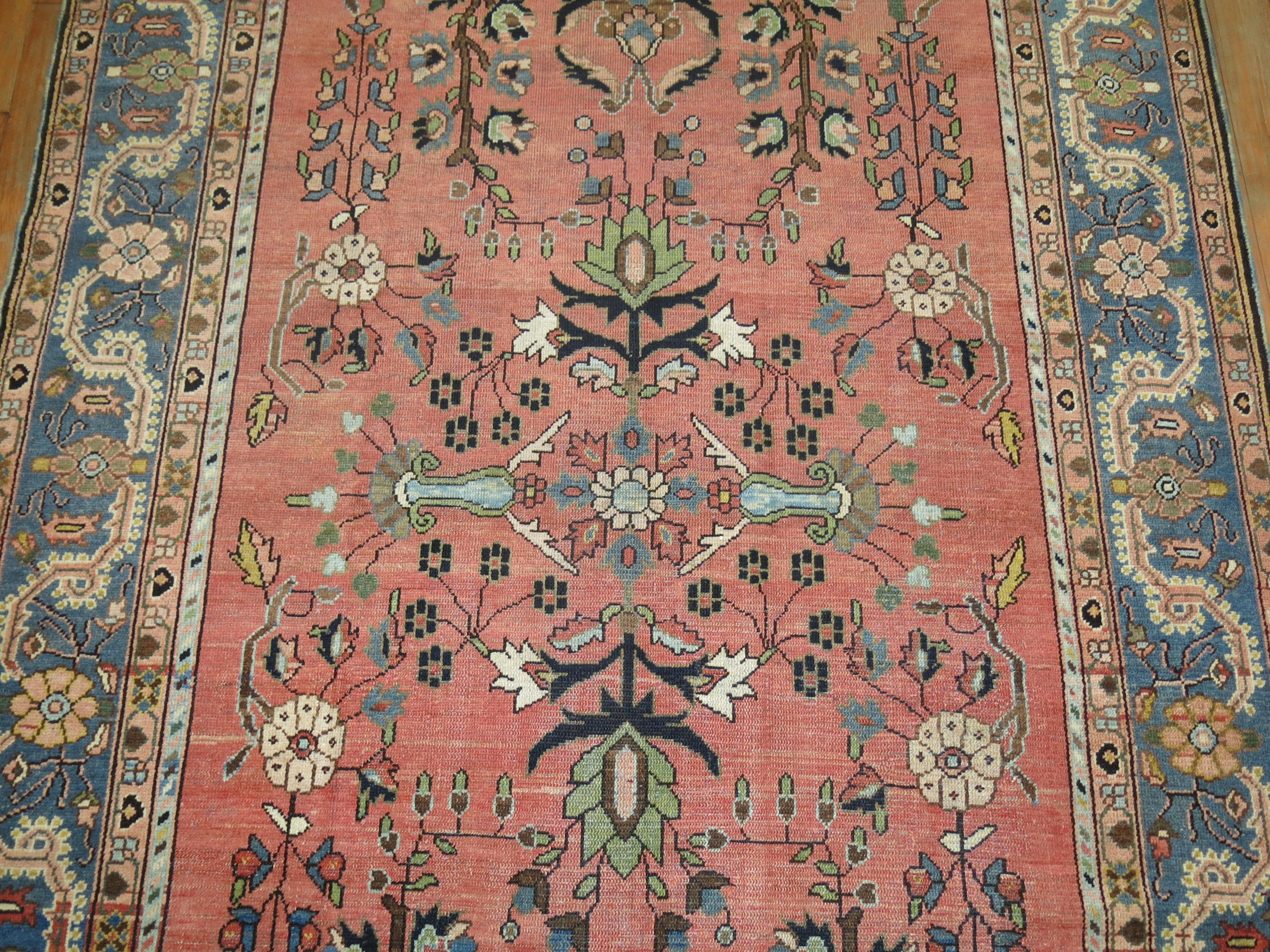 Stunning Floral Motif Persian Malayer Carpet, 20th Century For Sale 3