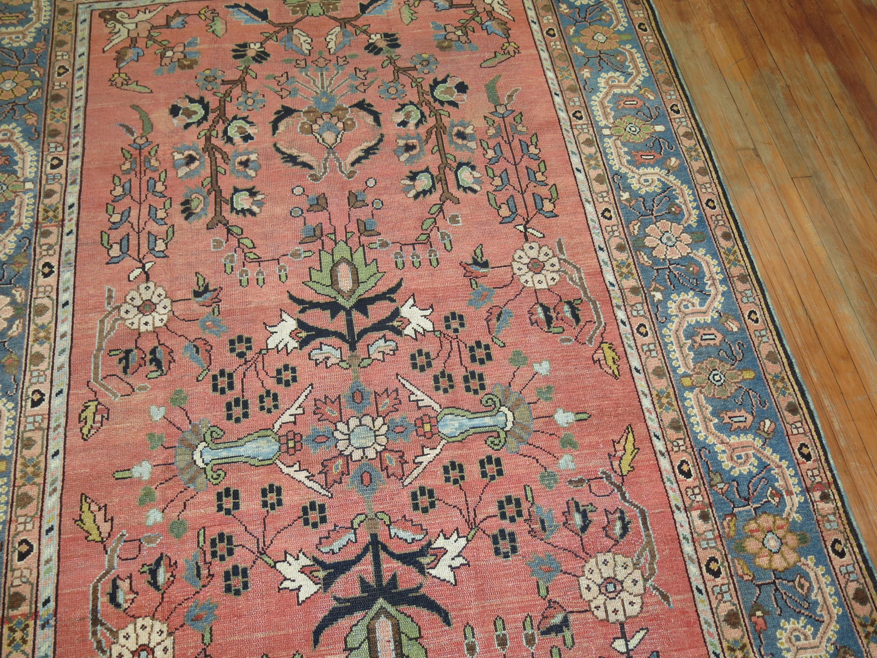 Stunning Floral Motif Persian Malayer Carpet, 20th Century For Sale 4