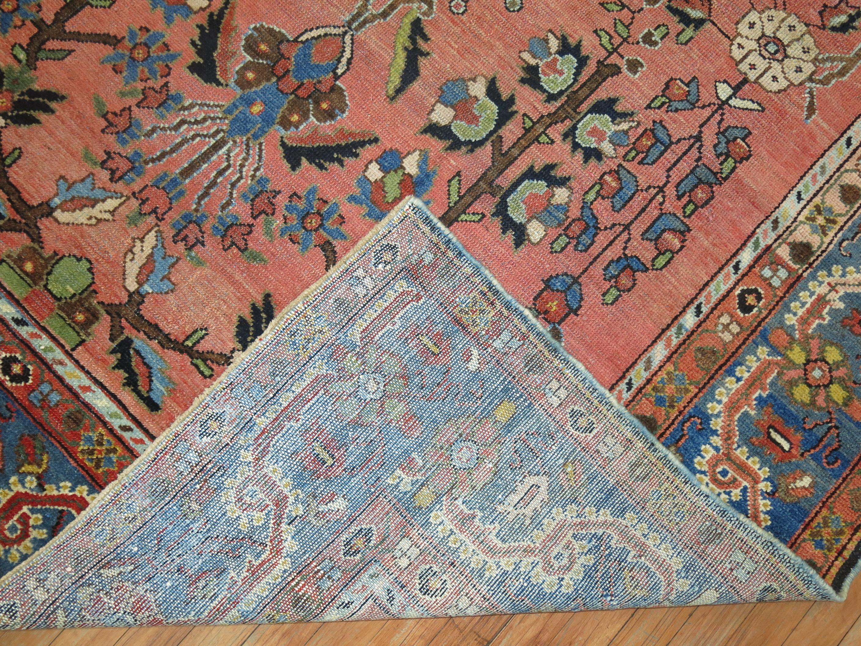 Atemberaubender persischer Malayer-Teppich mit Blumenmotiv, 20. Jahrhundert (Handgewebt) im Angebot