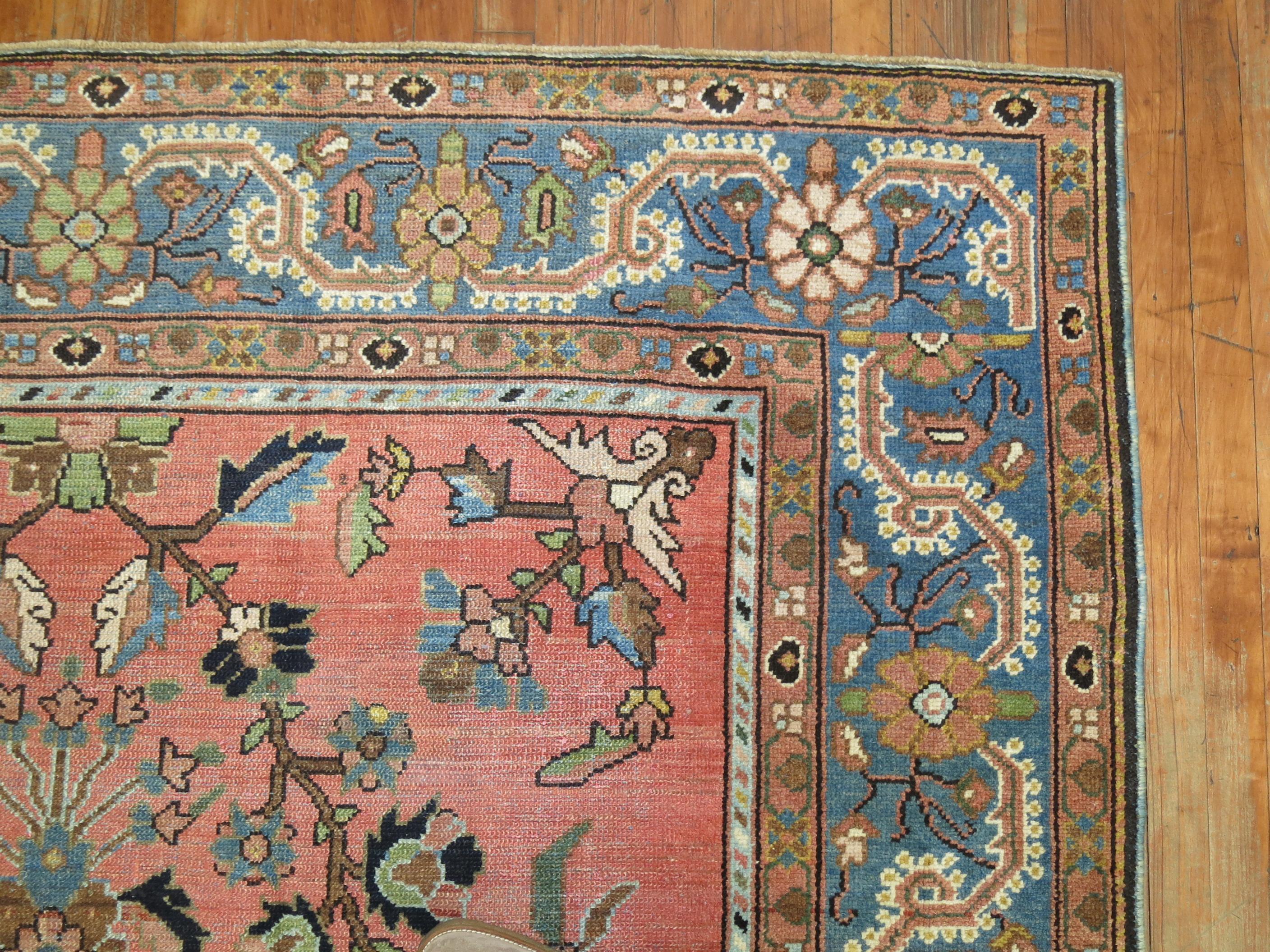 Wool Stunning Floral Motif Persian Malayer Carpet, 20th Century For Sale