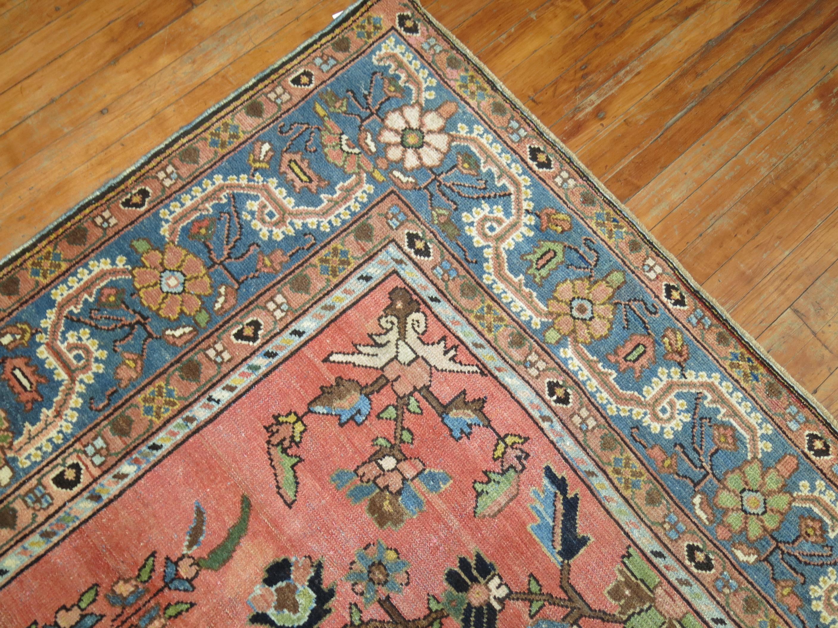 Stunning Floral Motif Persian Malayer Carpet, 20th Century For Sale 1