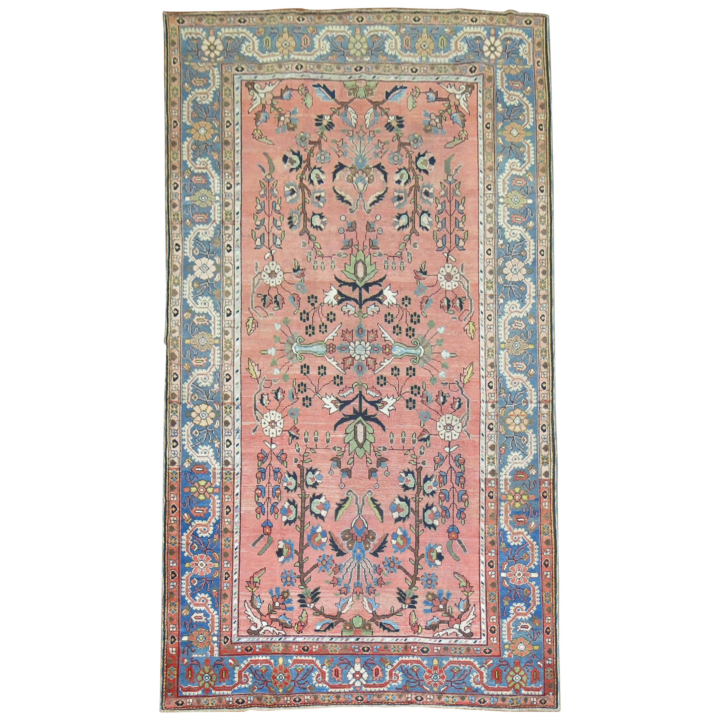 Stunning Floral Motif Persian Malayer Carpet, 20th Century For Sale