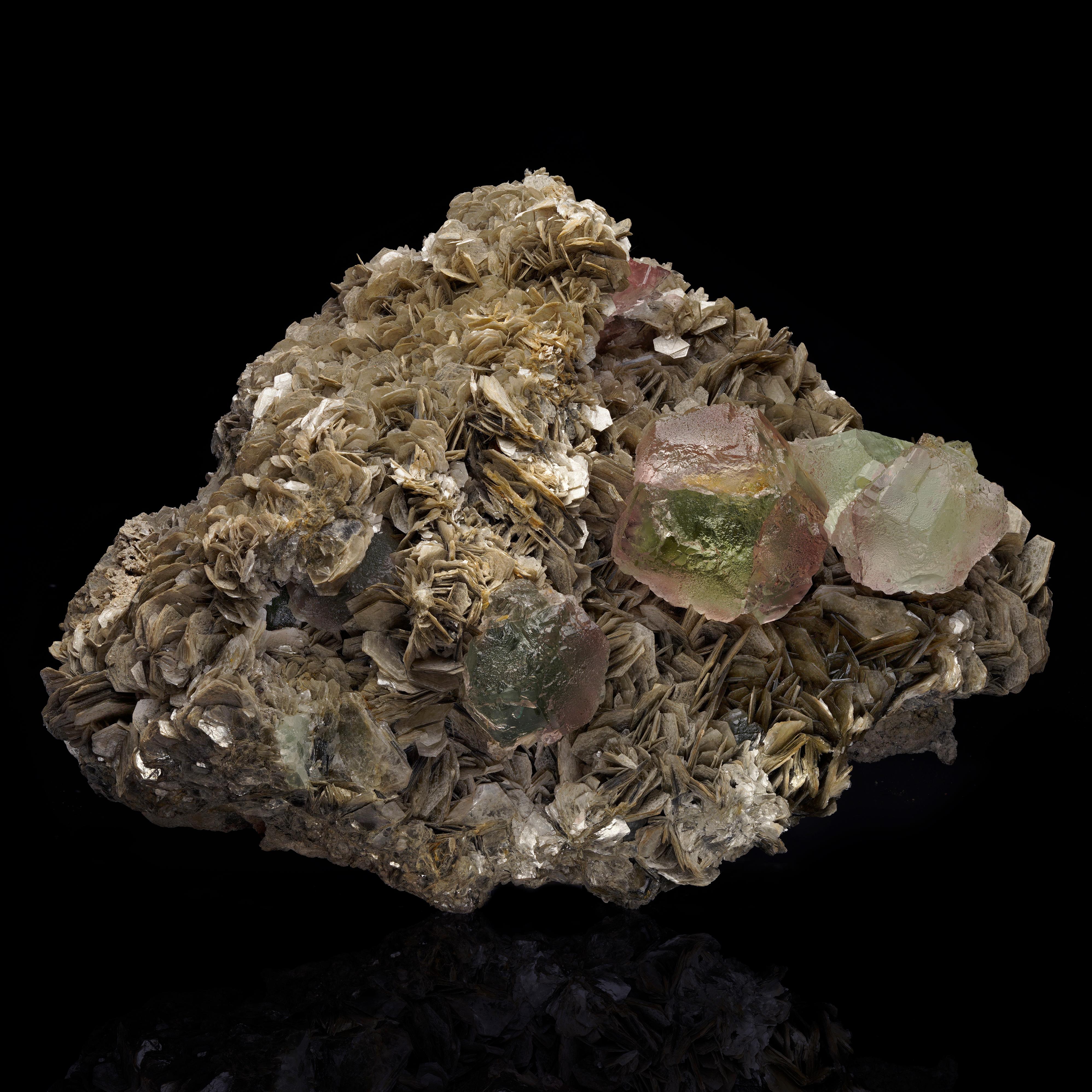 Pakistani Stunning Fluorite on Muscovite from Pakistan For Sale