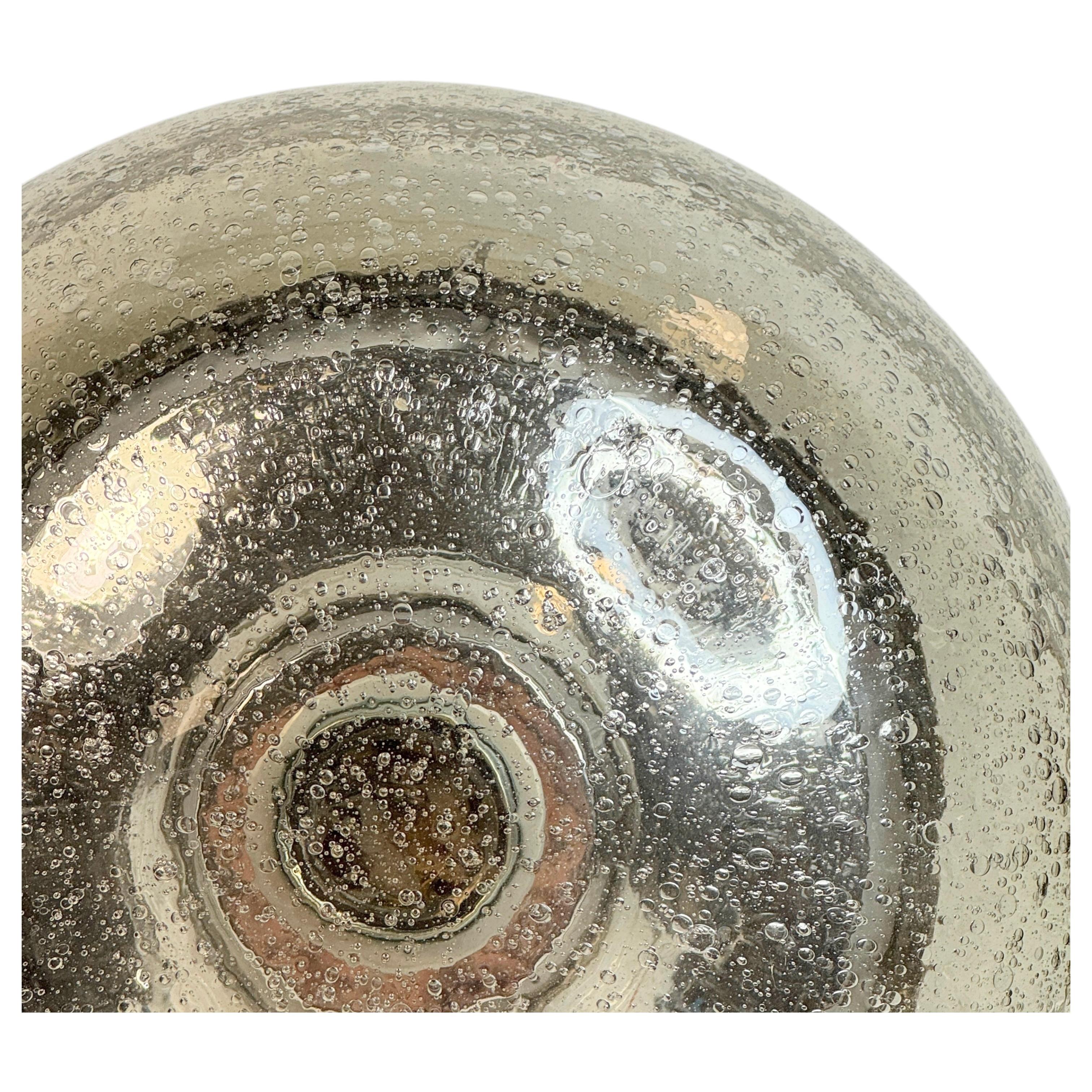 Impresionante empotrable de cristal gris ahumado Air Bubble de Limburg, años 70 en Bueno estado para la venta en Nuernberg, DE