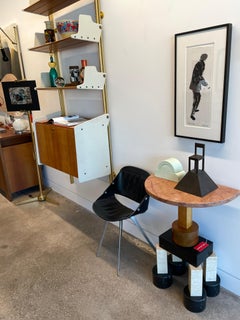 Superbe monotype encadré intitulé « Before Men in the Cities » (avant les hommes des villes) de Robert Longo, 1976