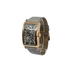 Franck Muller 18K Hologram Gold Long Island Crazy Hours Automatic Wristwatch