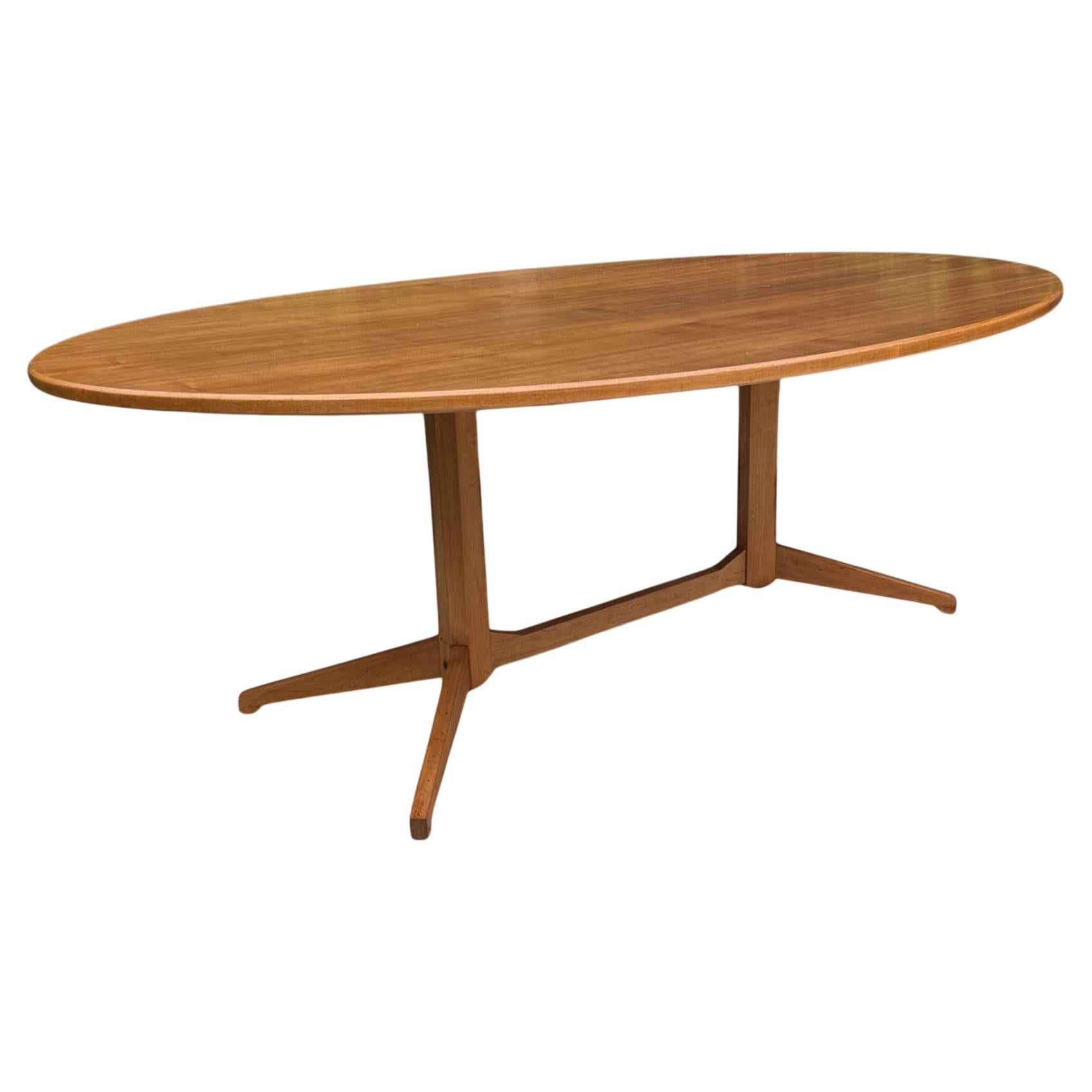 Stunning Franco Albini & Franca Helg TL22 Oval Walnut Dining Table Italy 1950's