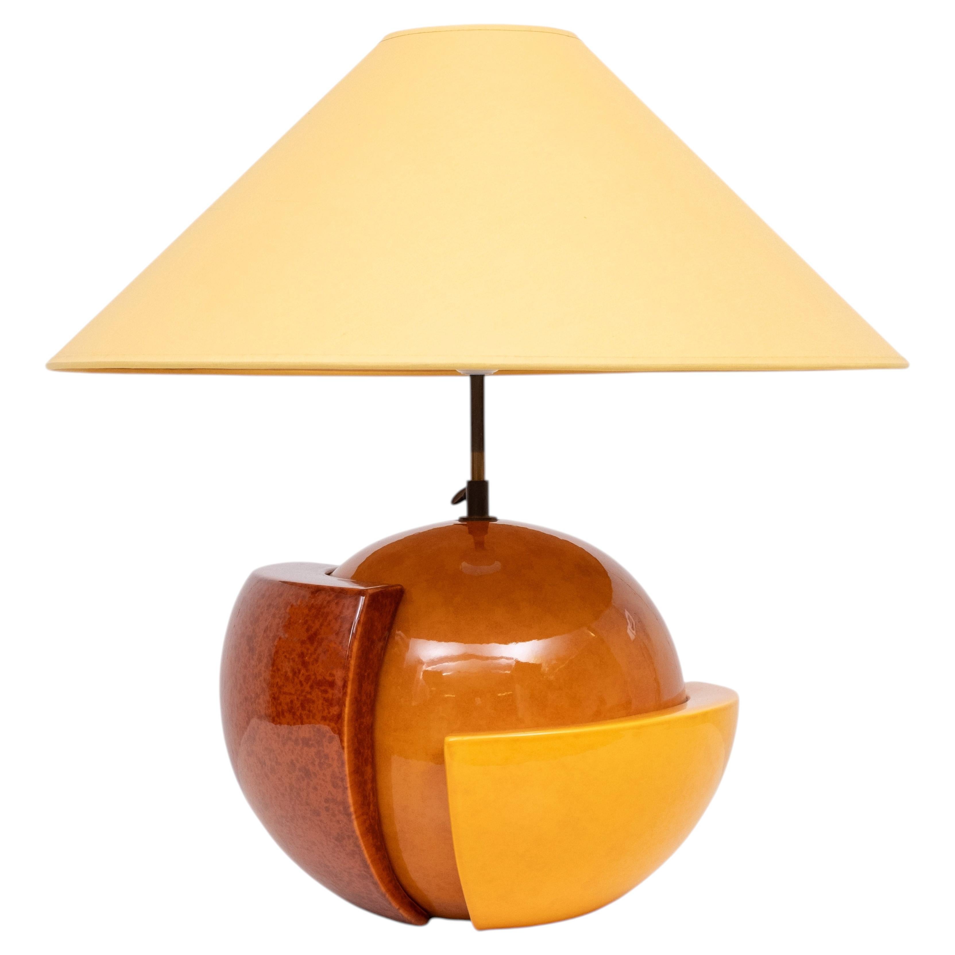 Stunning François Chatain Post Modern Ceramic table lamp 1980s France