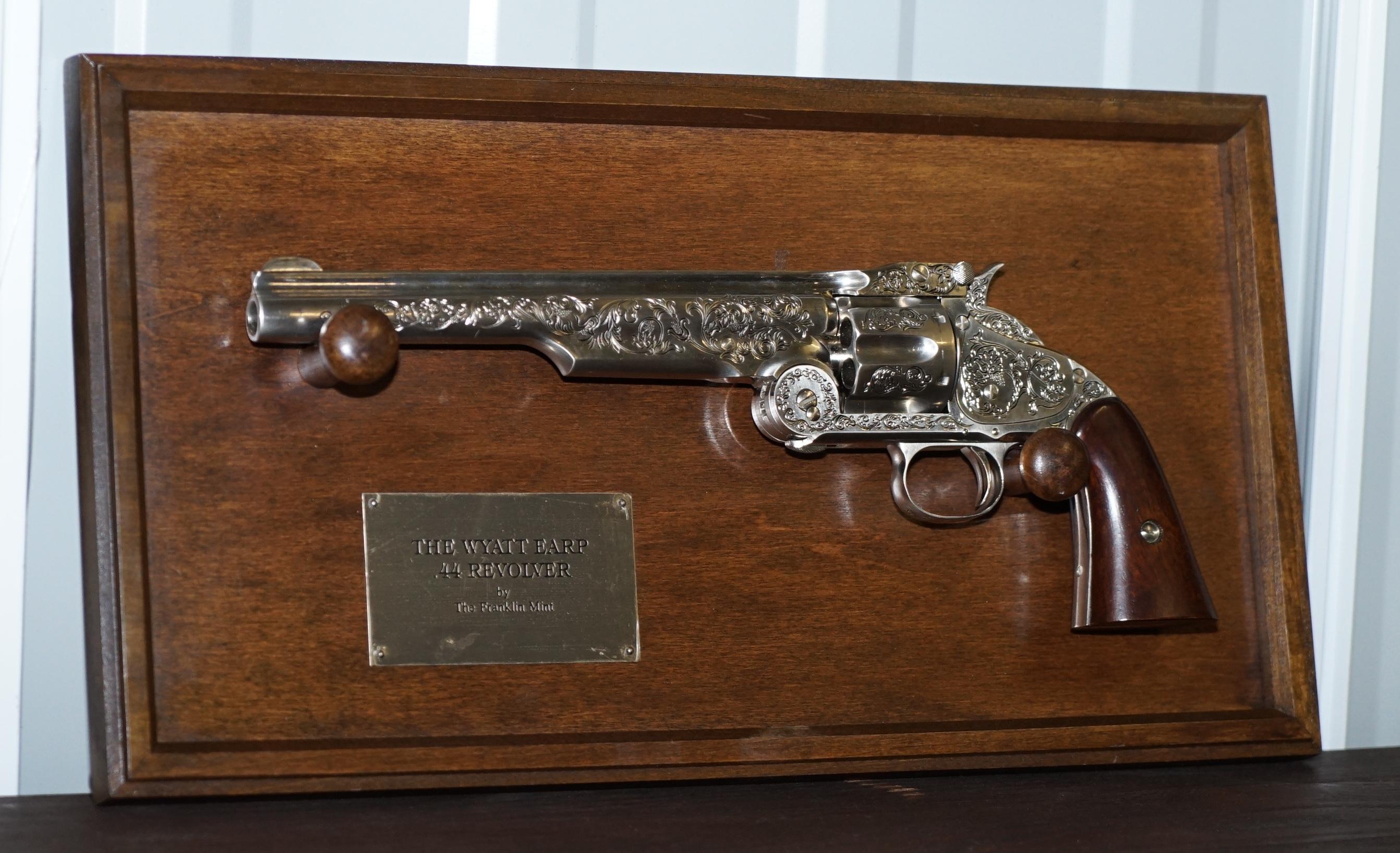 Wimbledon-Furniture

Wimbledon-Furniture is delighted to offer for sale this lovely wall mounted and boxed with all original documentation display only replica of the .44 Revolver used by Wyatt Erpe at the O.K Corral 

Please note the delivery