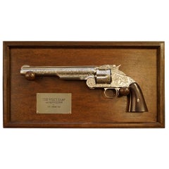 STUNNING FRANKLIN MINT WYATT EARP .44 REPLiCA REVOLVER USED AT THE O.K CORRAL