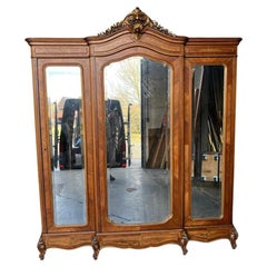 Antique Stunning French 3 Door Armoire